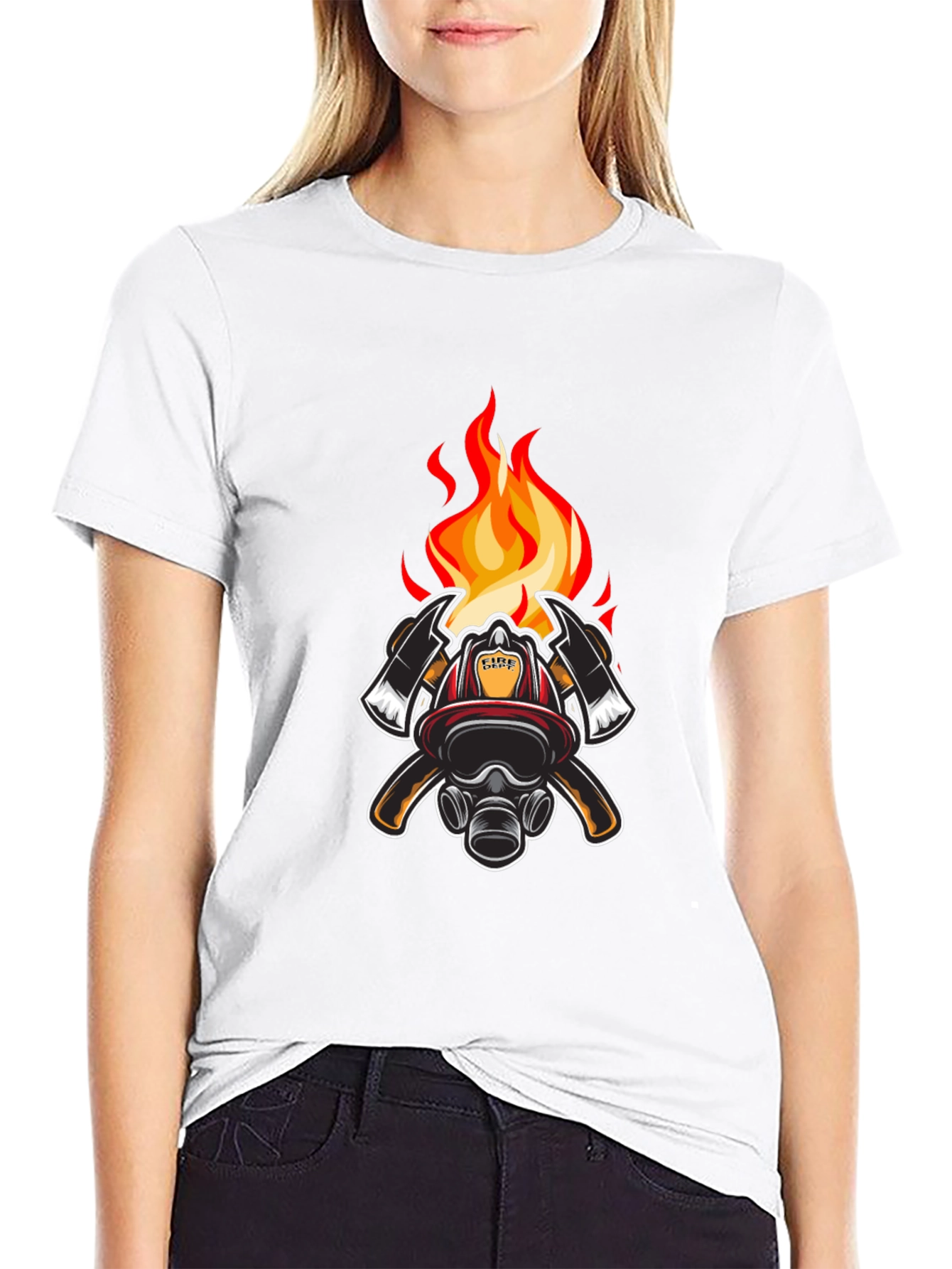 Firefighter Emblem Graphic T-Shirt