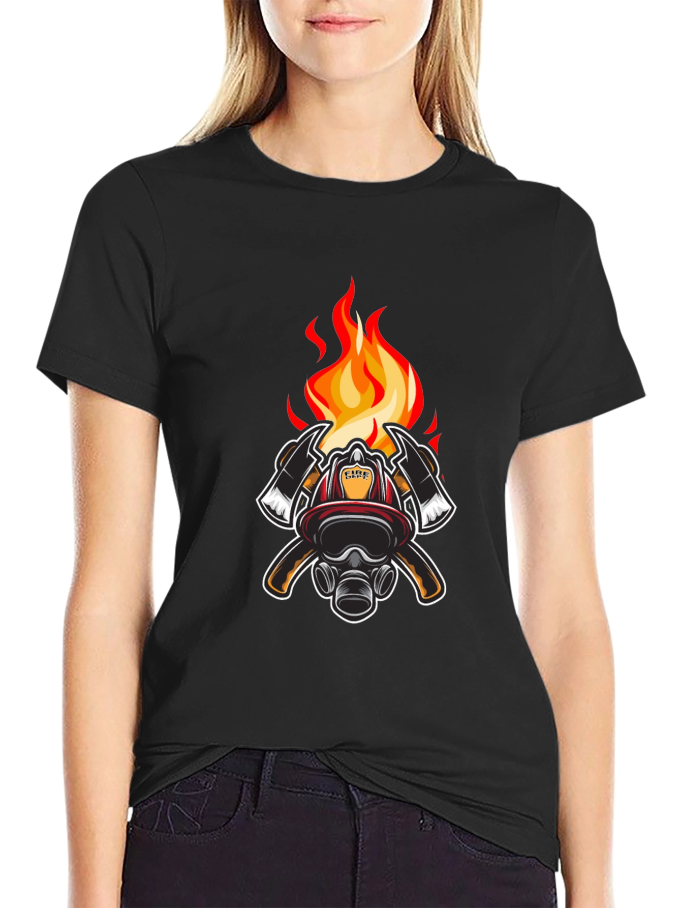 Firefighter Emblem Graphic T-Shirt