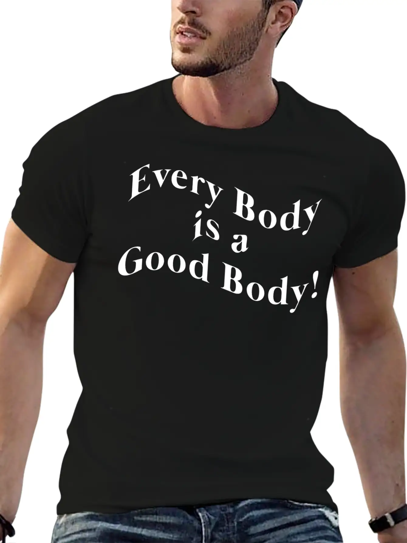Every Body Is A Good Body Basic Graphic T-Shirt – Daily Comfort In Soft Cotton