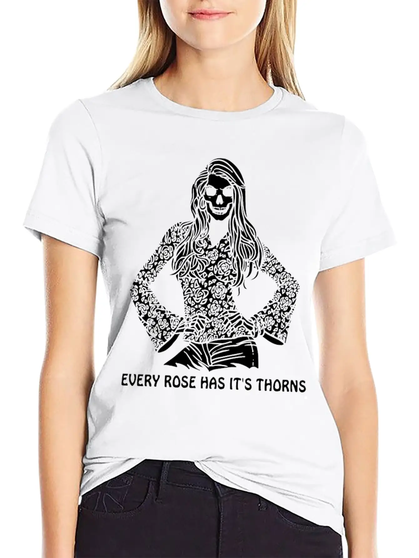 EVERY ROSE HAS THORNS Stylish Everyday T-Shirt – Unisex Basic Cotton Tee