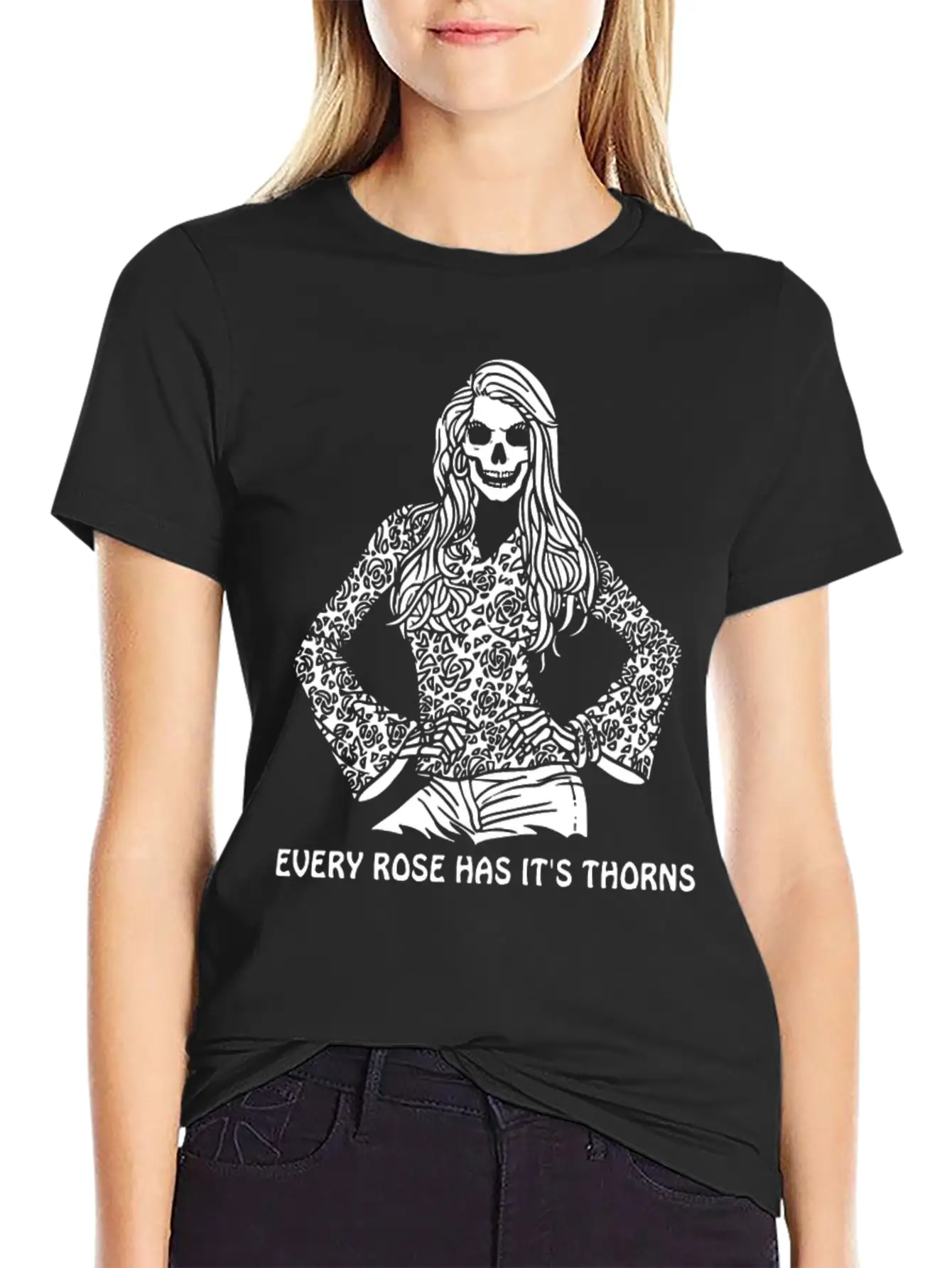 EVERY ROSE HAS THORNS Stylish Everyday T-Shirt – Unisex Basic Cotton Tee