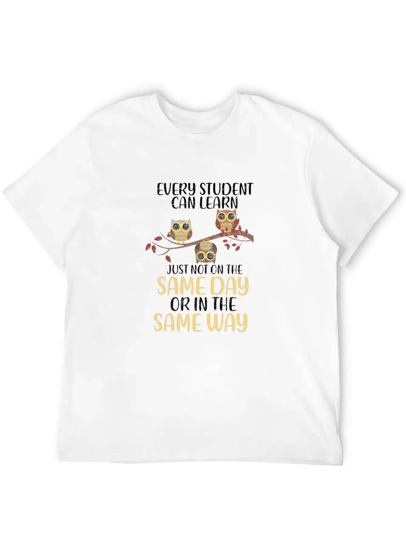 Every Student Can Learn Just Not On The Same Day Stylish Everyday T-Shirt – Unisex Basic Cotton Tee