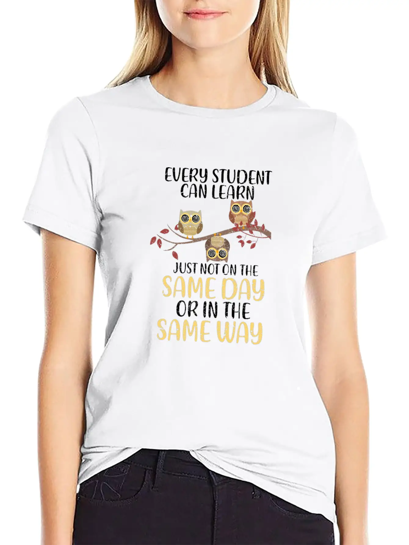 Every Student Can Learn Just Not On The Same Day Stylish Everyday T-Shirt – Unisex Basic Cotton Tee