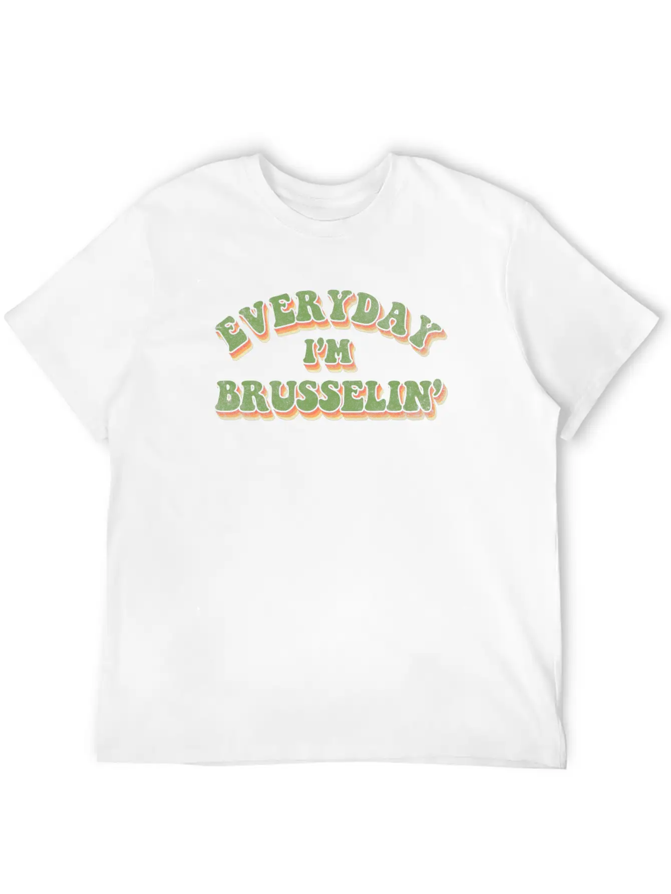 Everyday Im Brusselin Unisex Casual T-Shirt – Clean Design For Daily Comfort