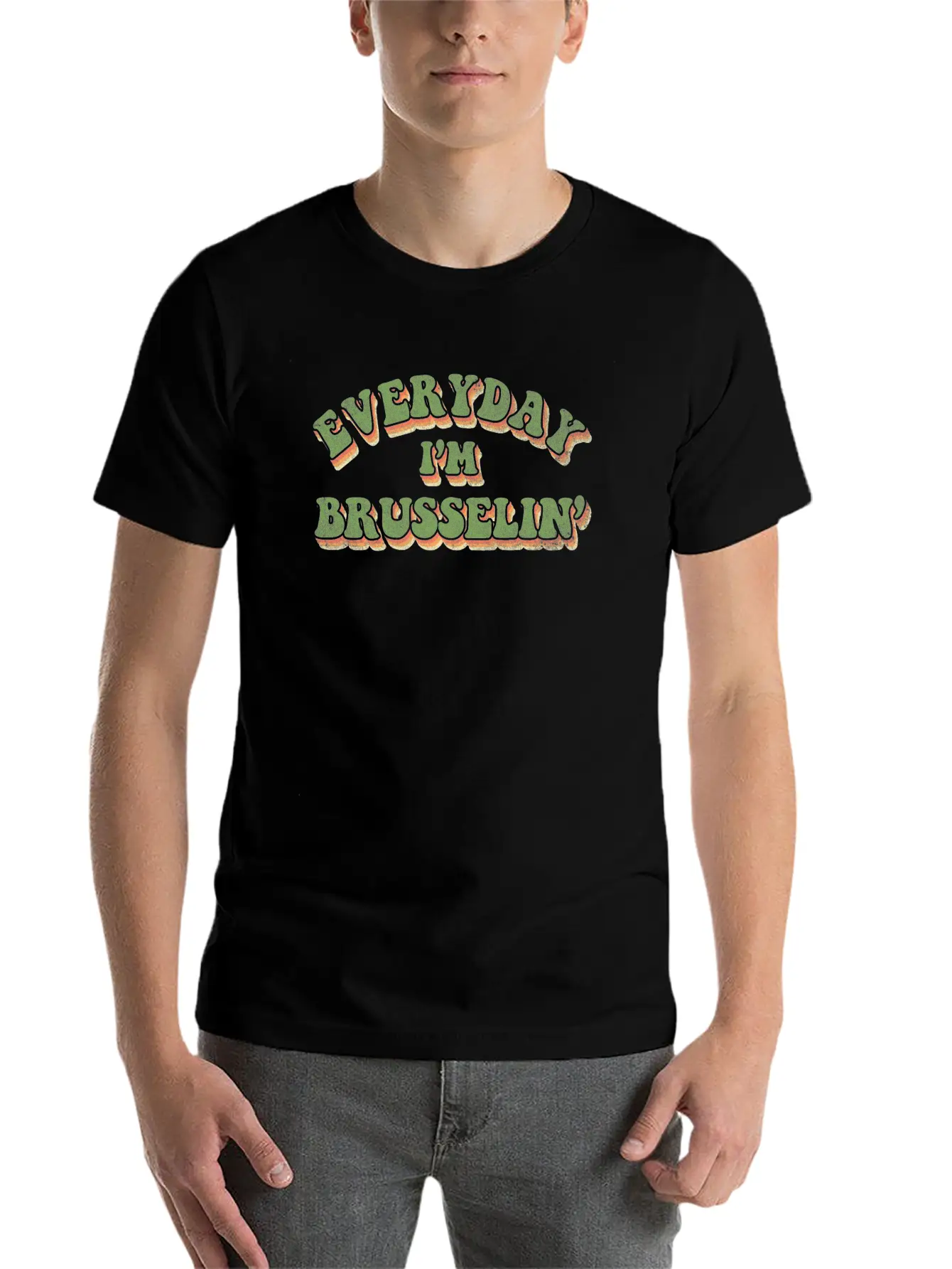 Everyday Im Brusselin Unisex Casual T-Shirt – Clean Design For Daily Comfort