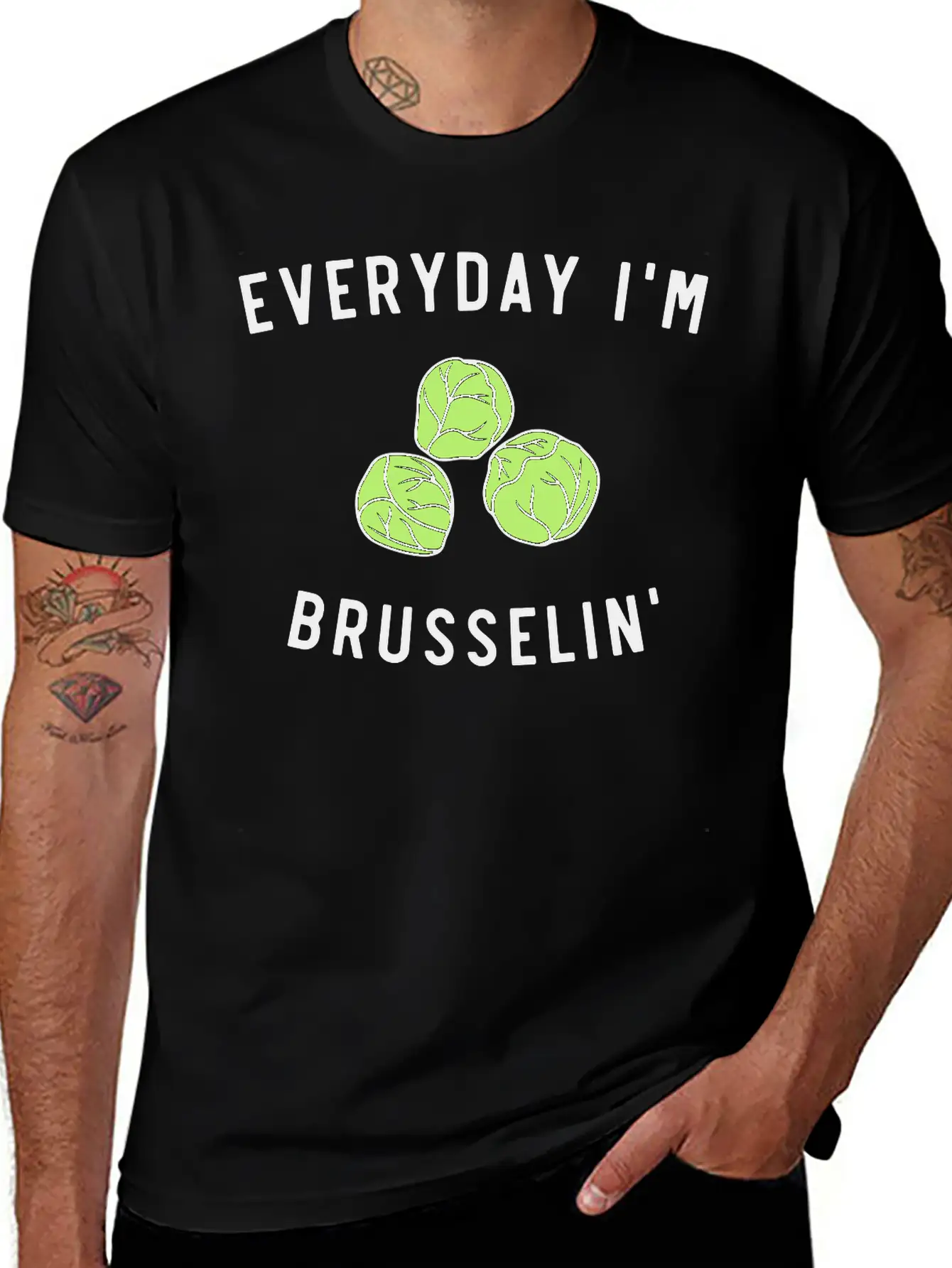 Everyday Im Brusselin Unisex Short Sleeve Soft Cotton T-Shirt – Casual Everyday Wear
