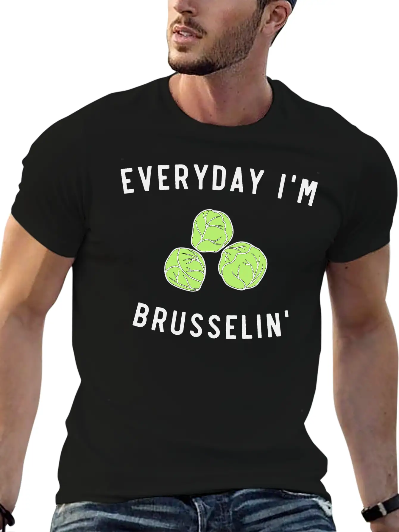 Everyday Im Brusselin Unisex Short Sleeve Soft Cotton T-Shirt – Casual Everyday Wear