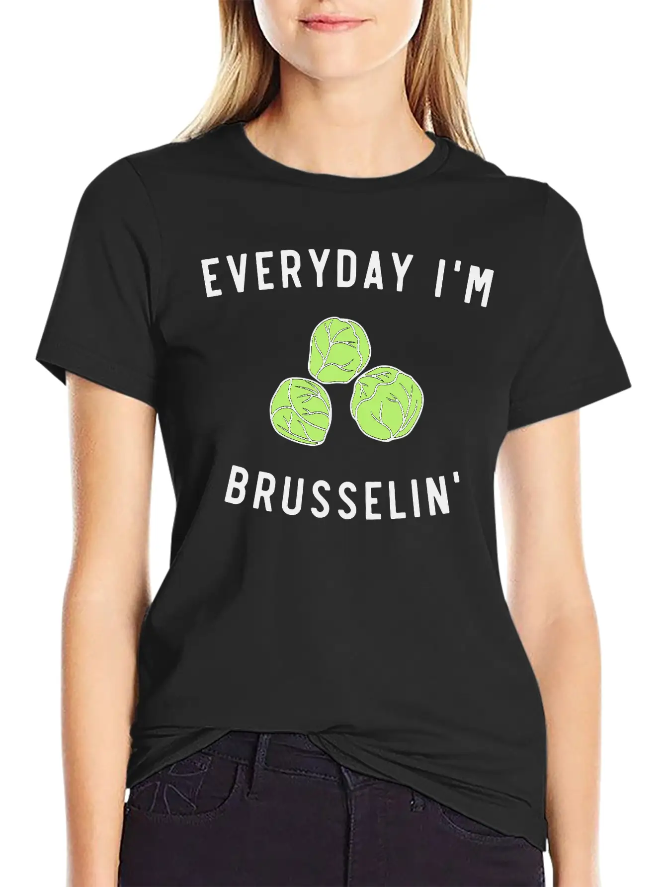 Everyday Im Brusselin Unisex Short Sleeve Soft Cotton T-Shirt – Casual Everyday Wear