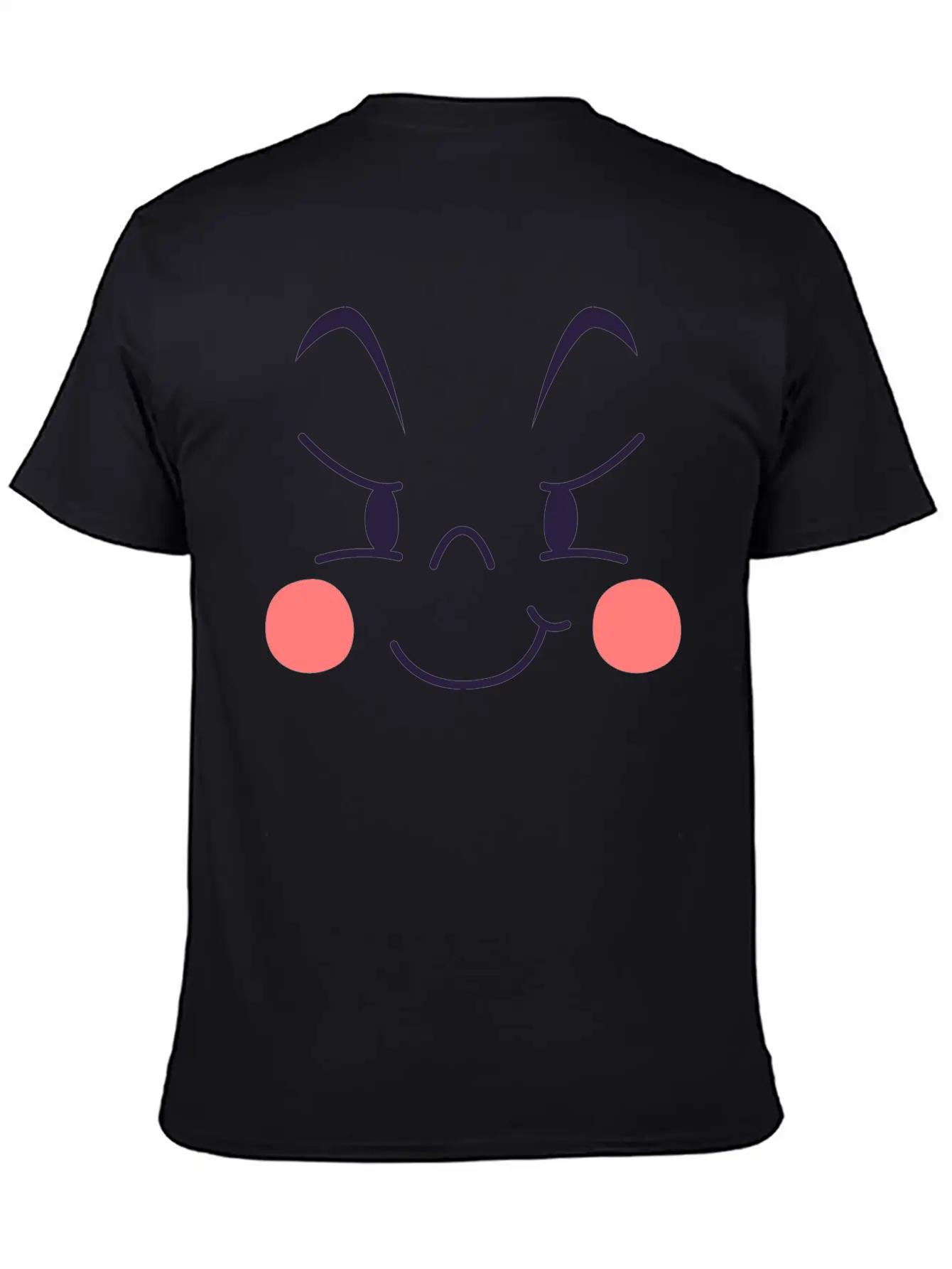 Evil Expression Of Cartoon Emotion Face Unisex Short Sleeve Soft Cotton T-Shirt – Casual Everyday Wear