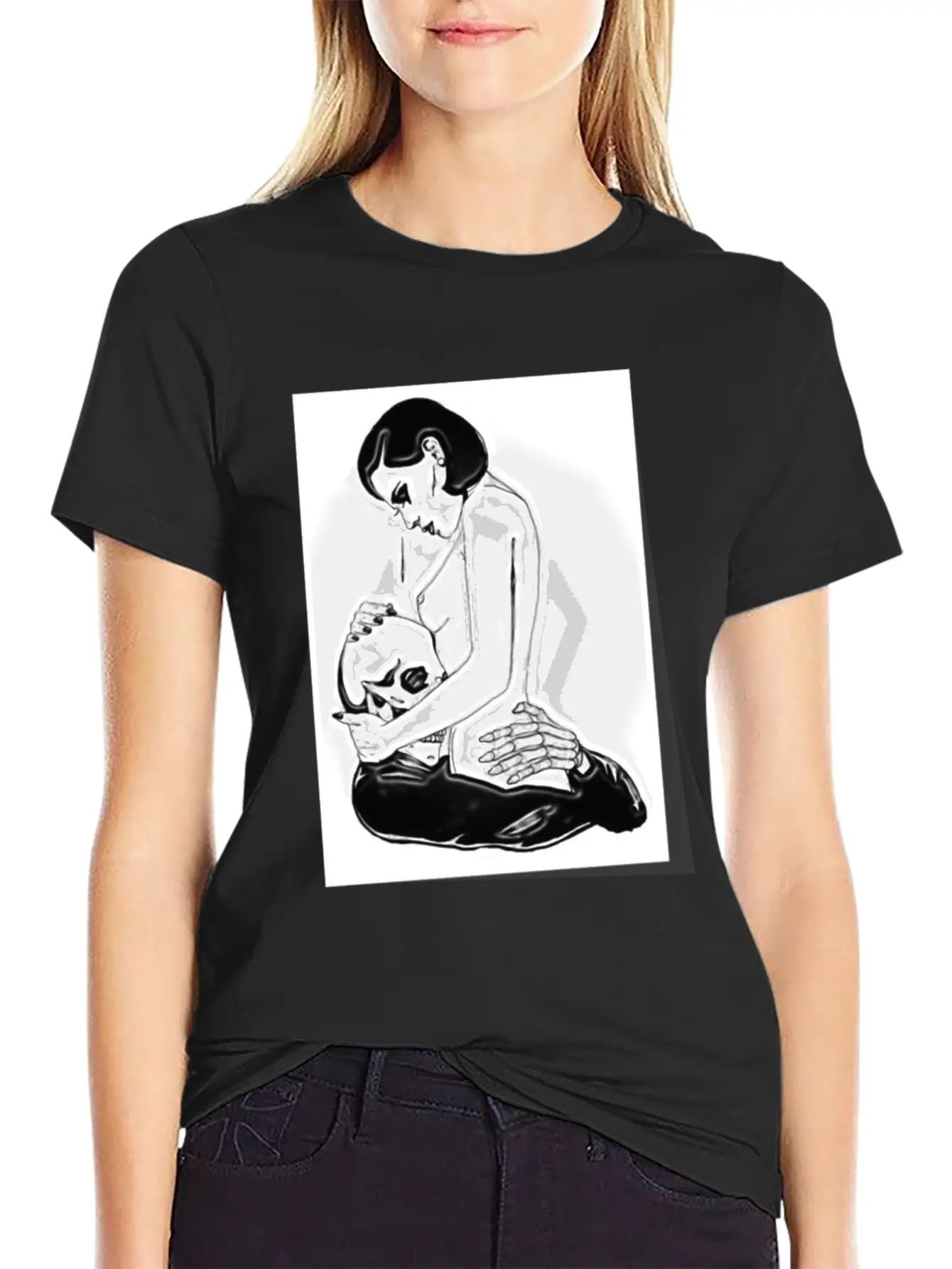 Evil Love Comfortable Minimalist Graphic Tee – Summer Style Essential