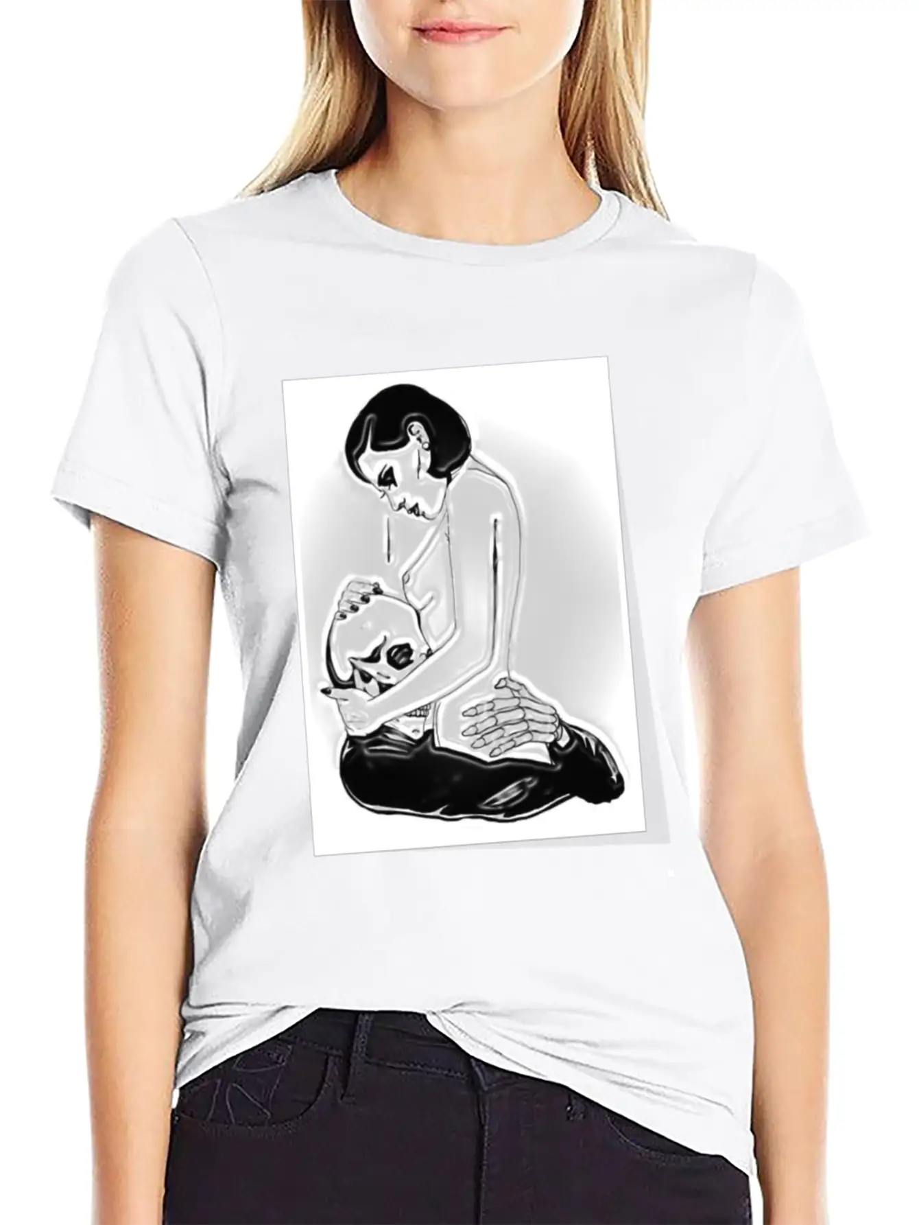 Evil Love Comfortable Minimalist Graphic Tee – Summer Style Essential