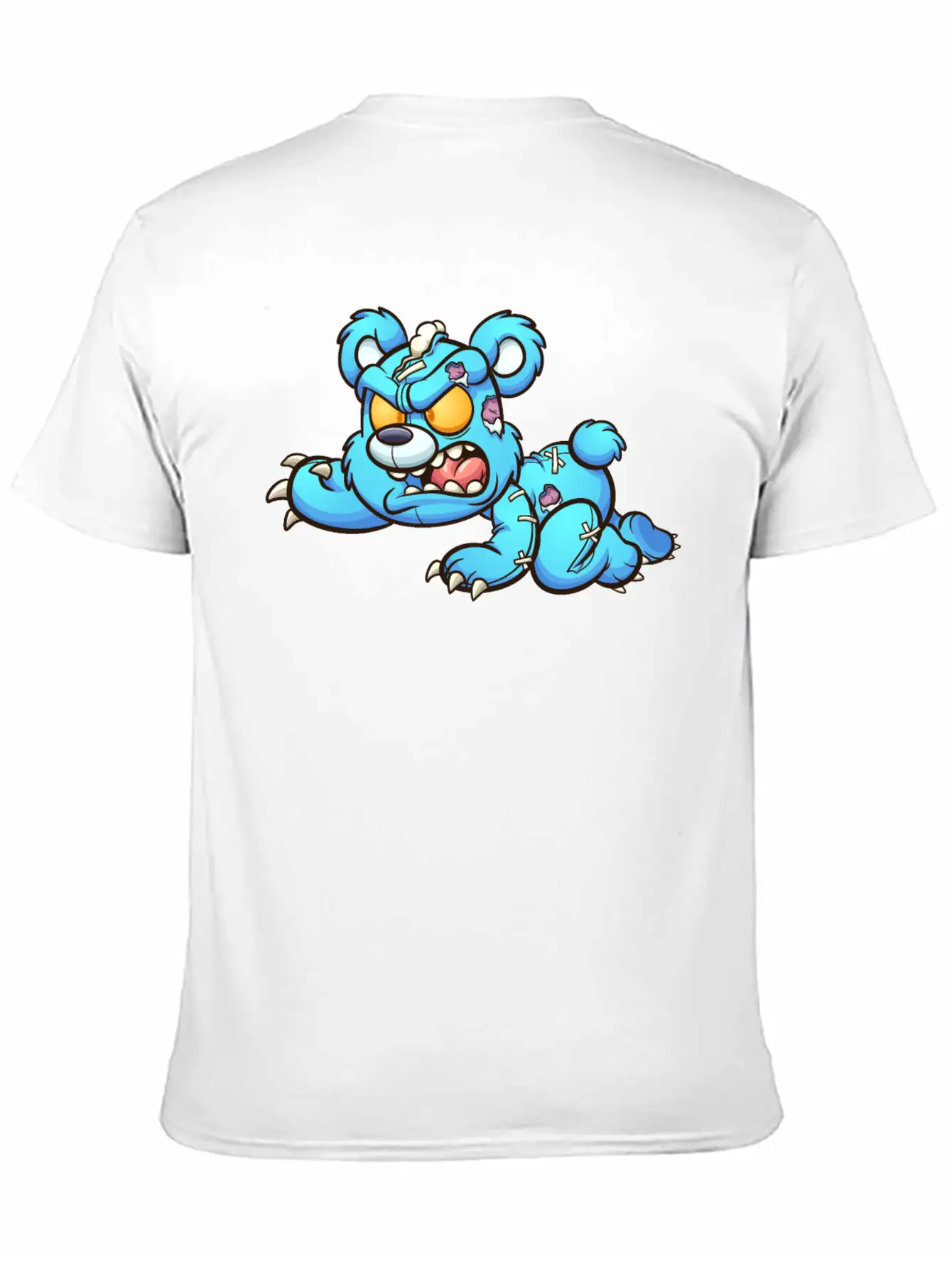 Evil Teddy Bear Unisex Short Sleeve Soft Cotton T-Shirt – Casual Everyday Wear