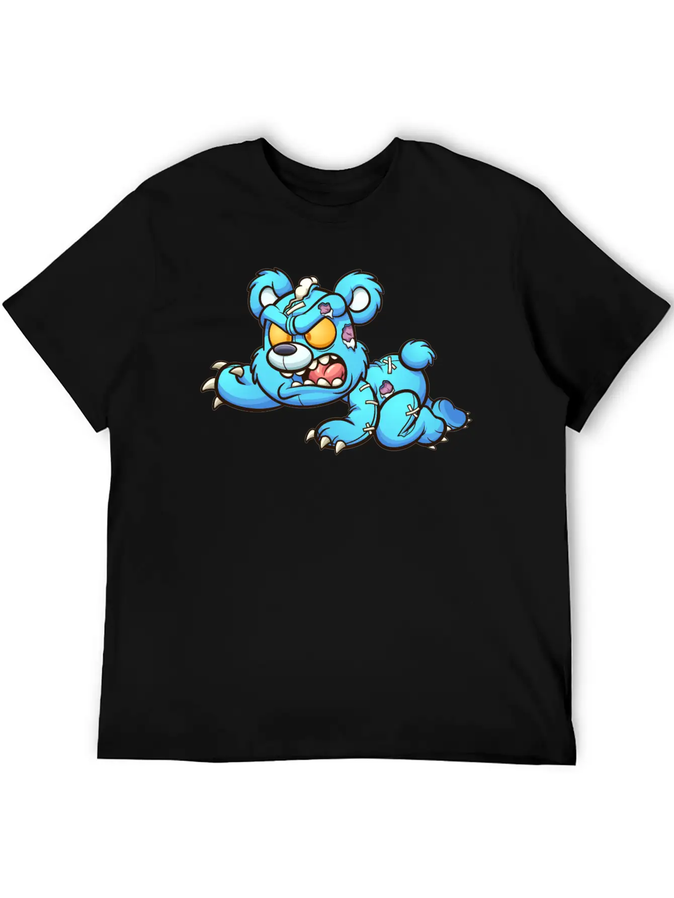 Evil Teddy Bear Unisex Short Sleeve Soft Cotton T-Shirt – Casual Everyday Wear