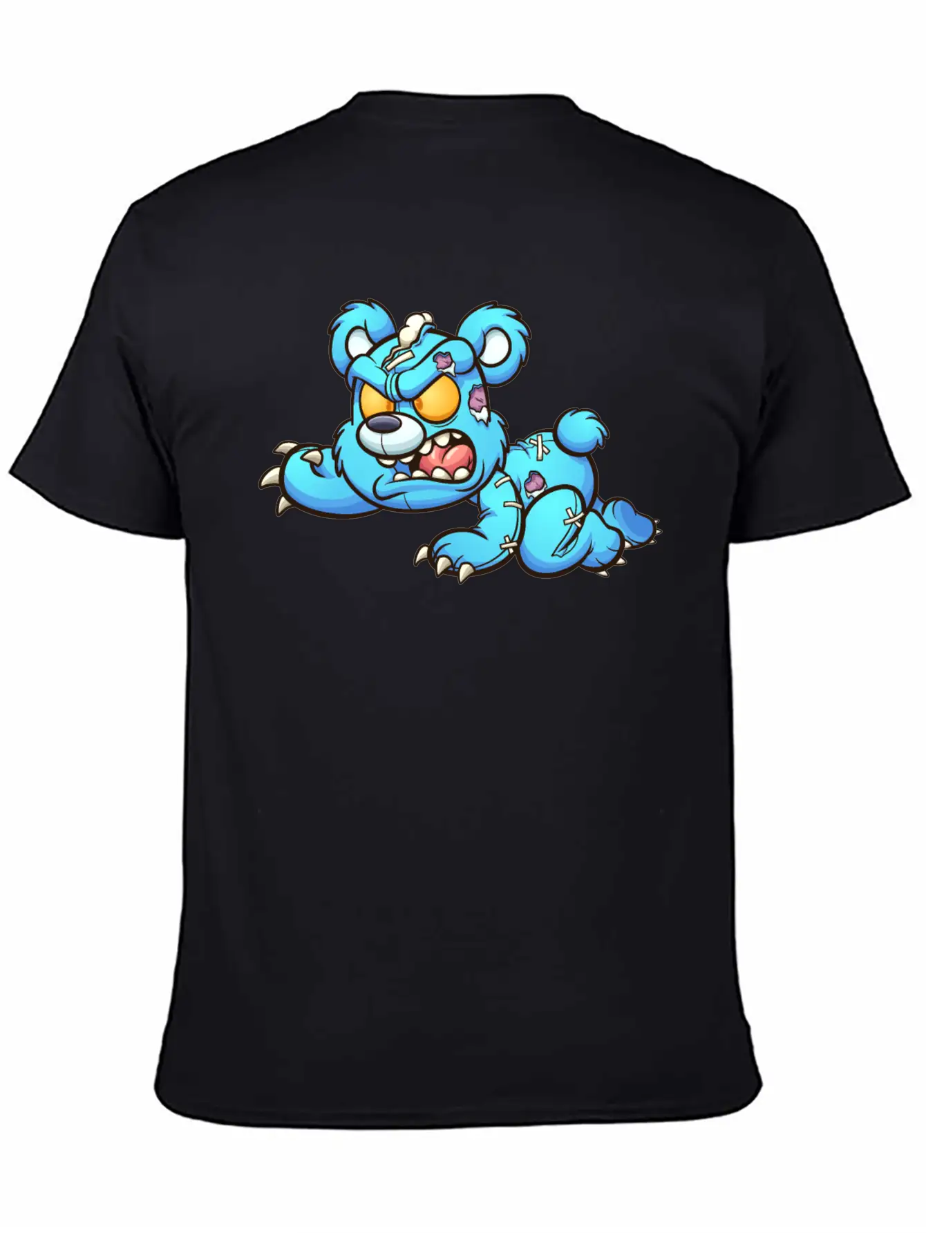 Evil Teddy Bear Unisex Short Sleeve Soft Cotton T-Shirt – Casual Everyday Wear