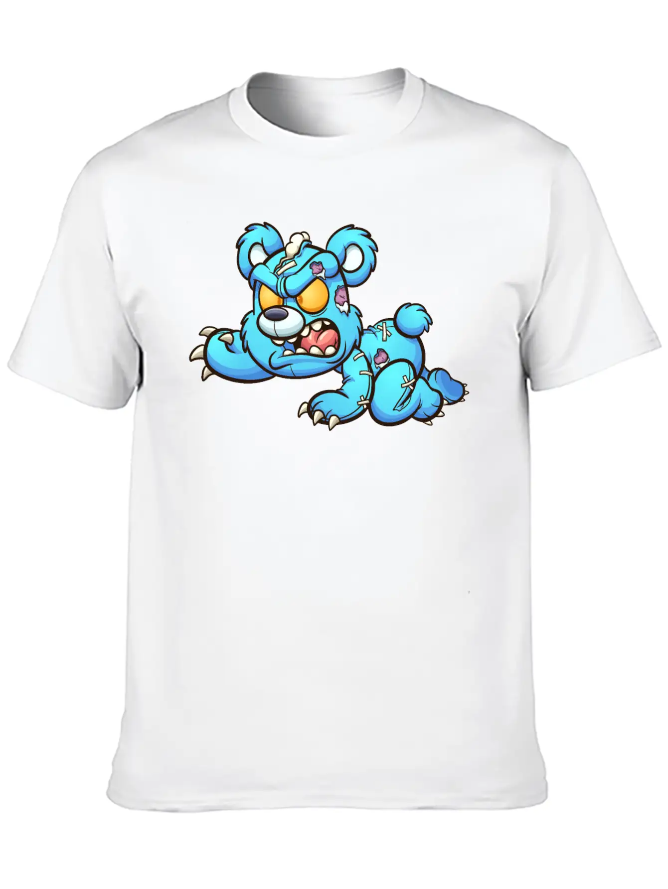 Evil Teddy Bear Unisex Short Sleeve Soft Cotton T-Shirt – Casual Everyday Wear