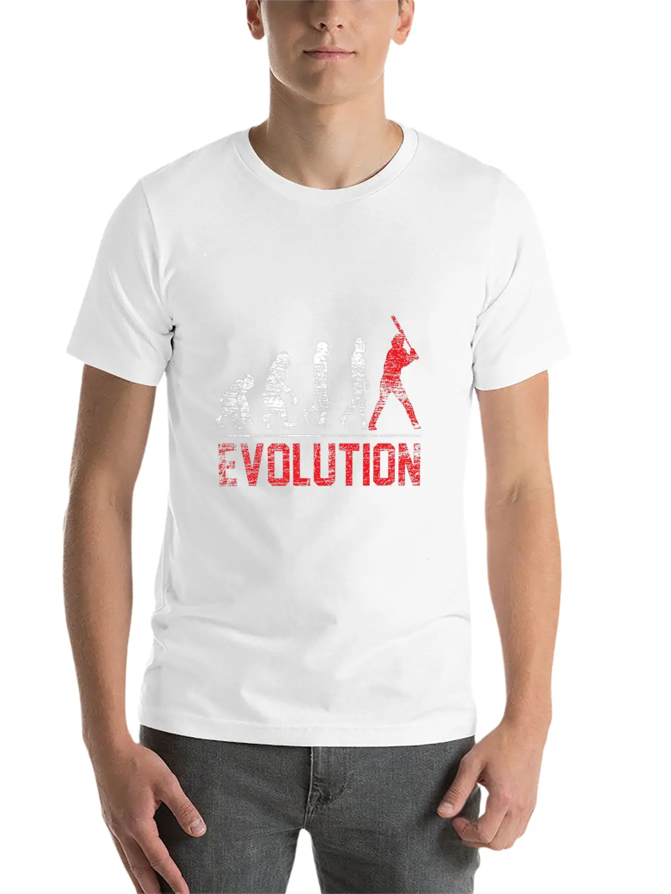Evolution Baseball Gift Hobby Batter Ball Hit Unisex Casual T-Shirt – Clean Design For Daily Comfort