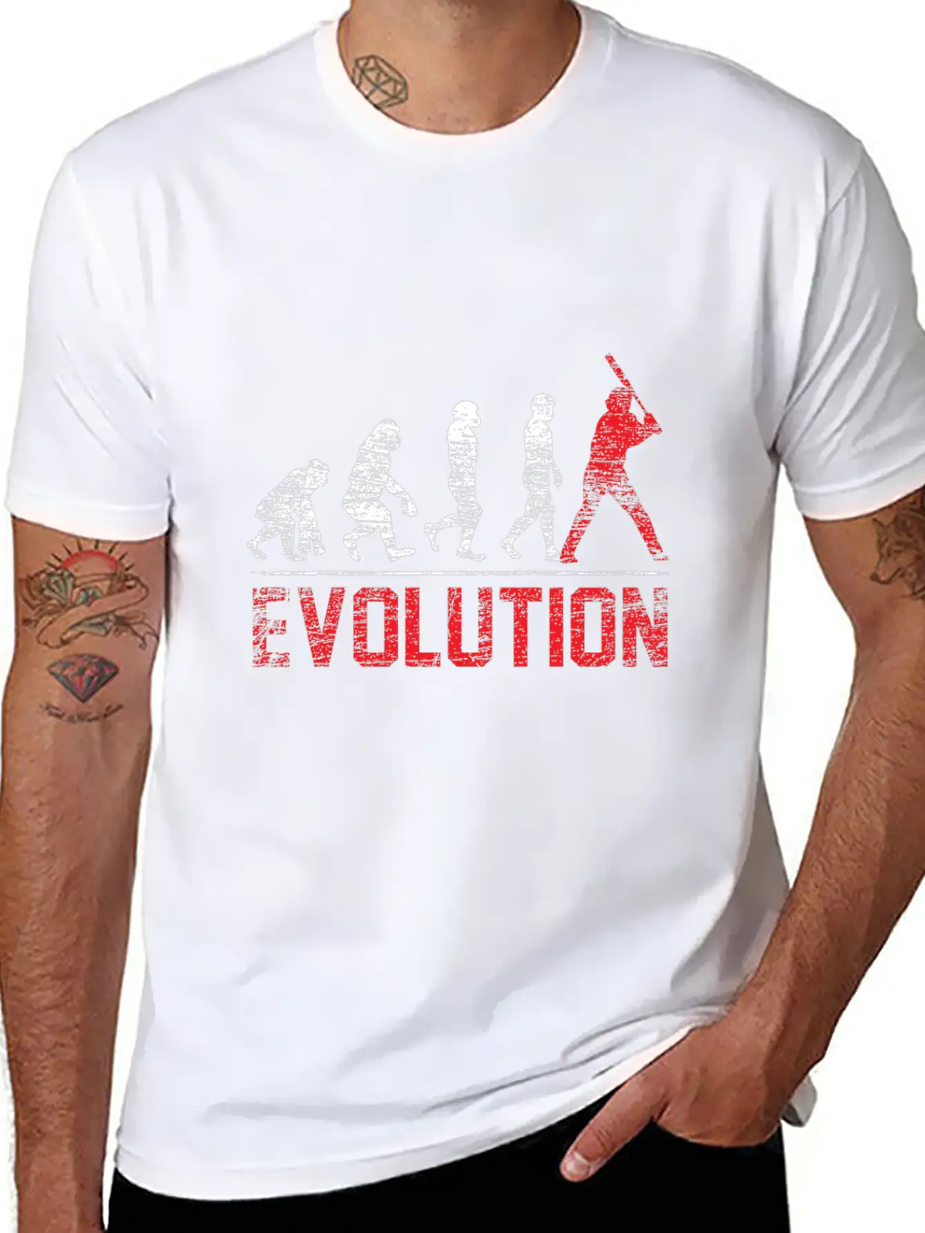 Evolution Baseball Gift Hobby Batter Ball Hit Unisex Casual T-Shirt – Clean Design For Daily Comfort