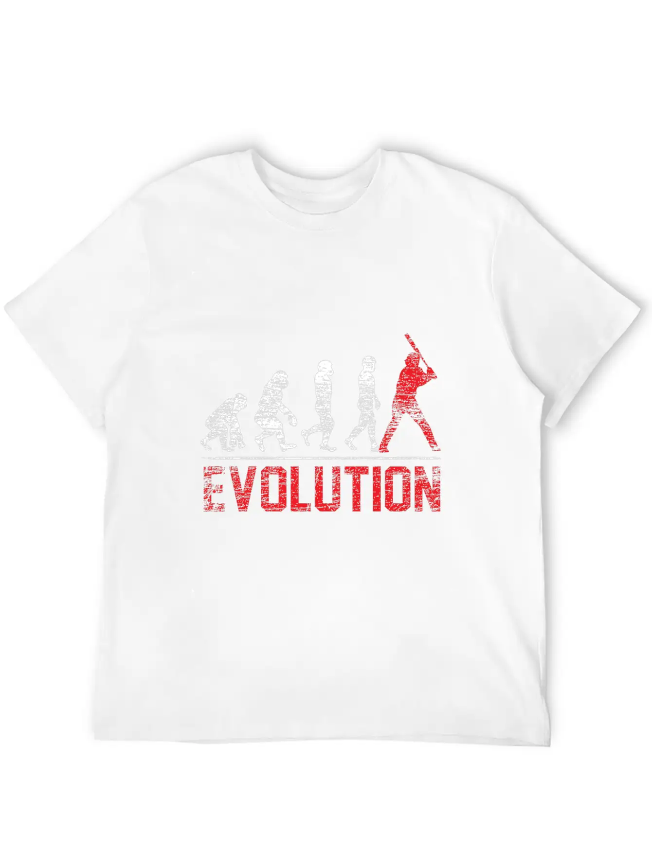 Evolution Baseball Gift Hobby Batter Ball Hit Unisex Casual T-Shirt – Clean Design For Daily Comfort