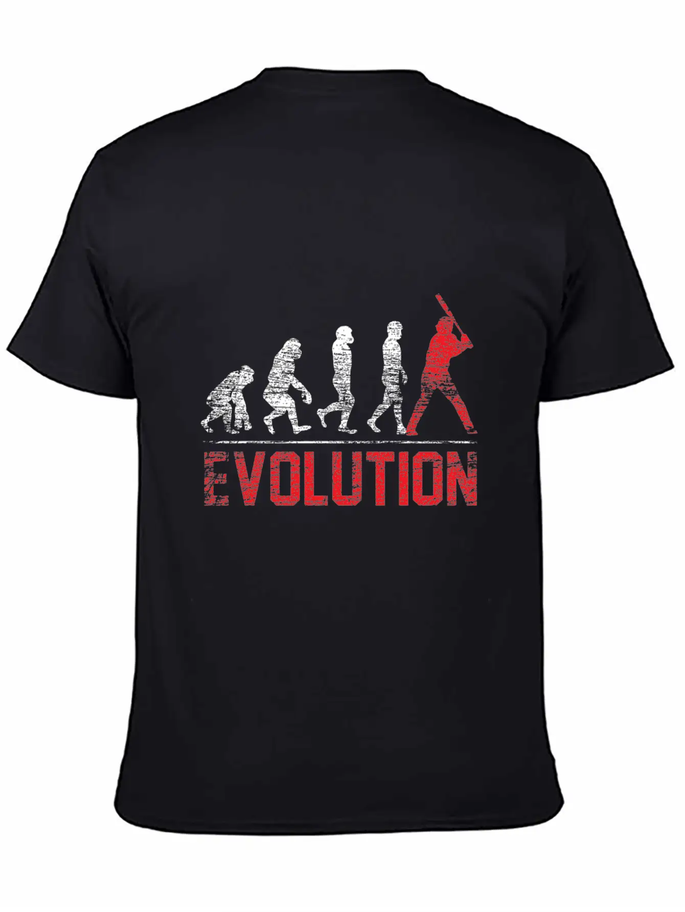 Evolution Baseball Gift Hobby Batter Ball Hit Unisex Casual T-Shirt – Clean Design For Daily Comfort