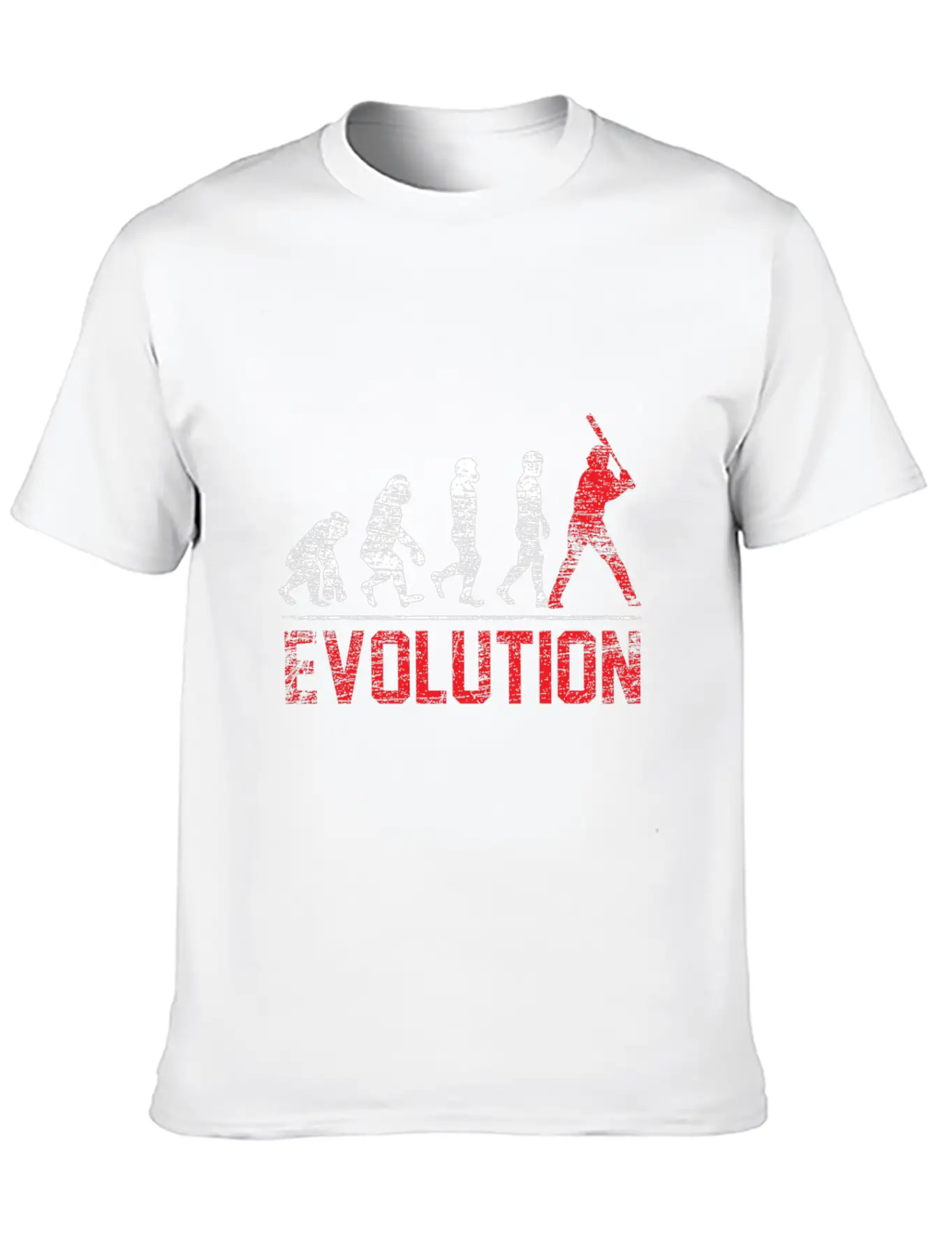 Evolution Baseball Gift Hobby Batter Ball Hit Unisex Casual T-Shirt – Clean Design For Daily Comfort