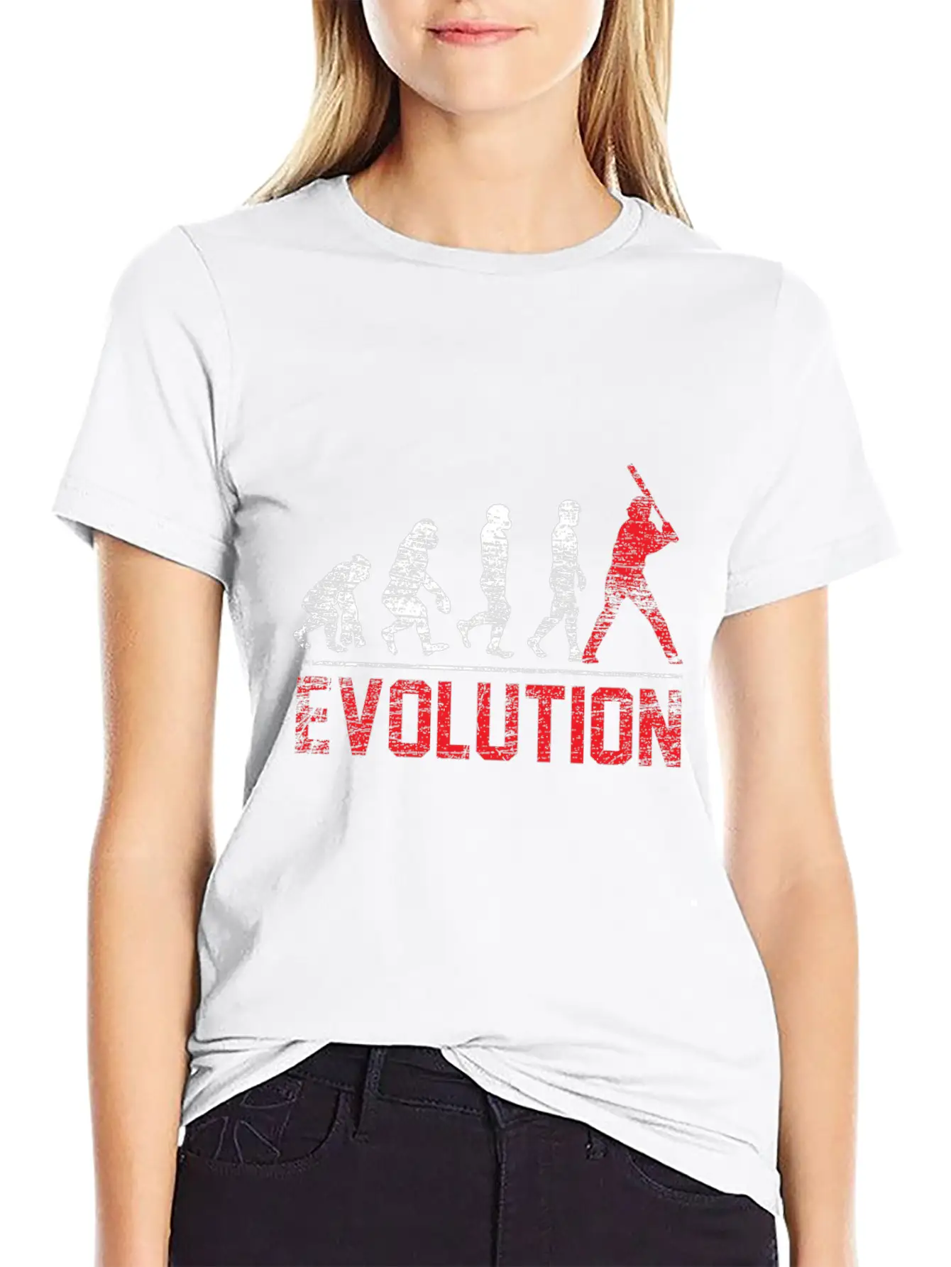 Evolution Baseball Gift Hobby Batter Ball Hit Unisex Casual T-Shirt – Clean Design For Daily Comfort