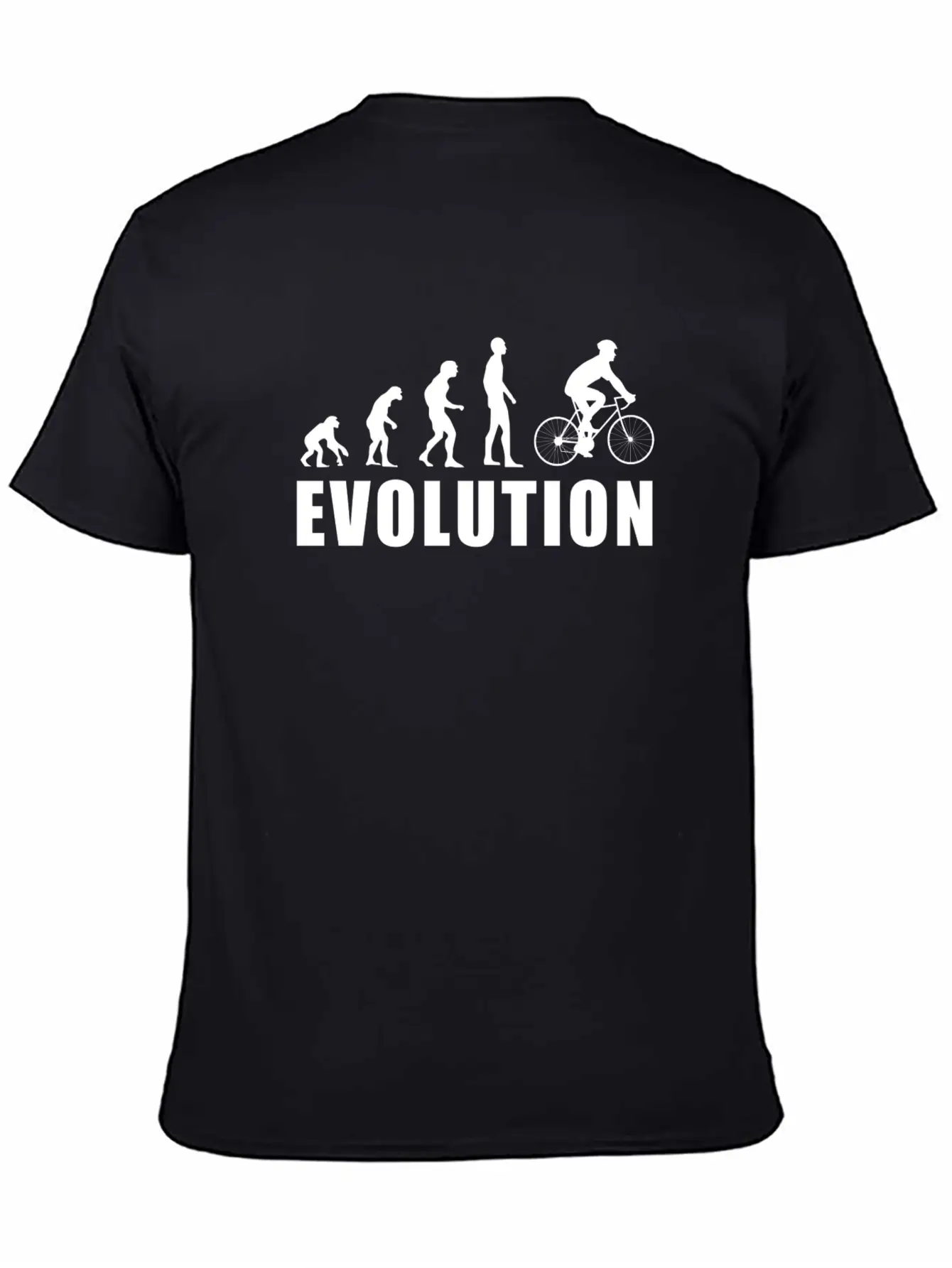 EVOLUTION CYCLING Unisex Short Sleeve Soft Cotton T-Shirt – Casual Everyday Wear