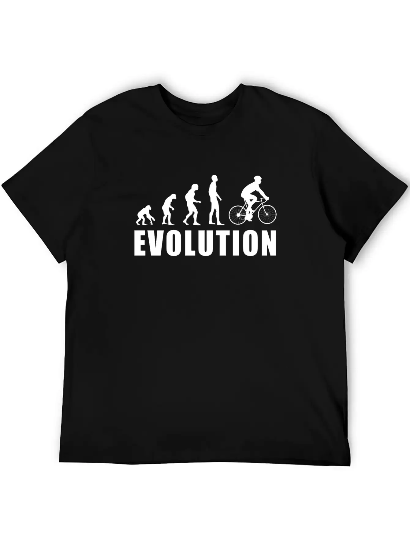 EVOLUTION CYCLING Unisex Short Sleeve Soft Cotton T-Shirt – Casual Everyday Wear