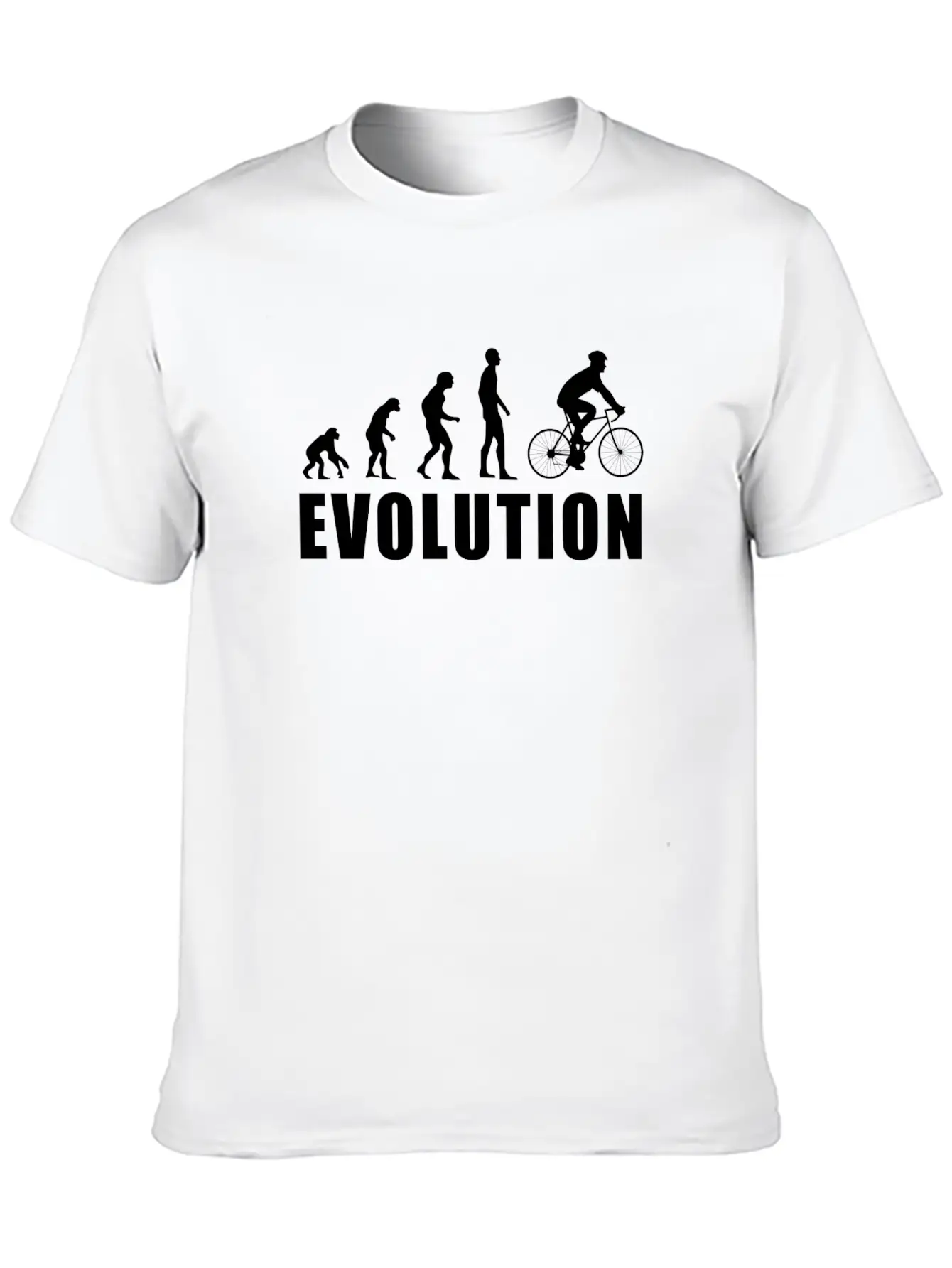 EVOLUTION CYCLING Unisex Short Sleeve Soft Cotton T-Shirt – Casual Everyday Wear