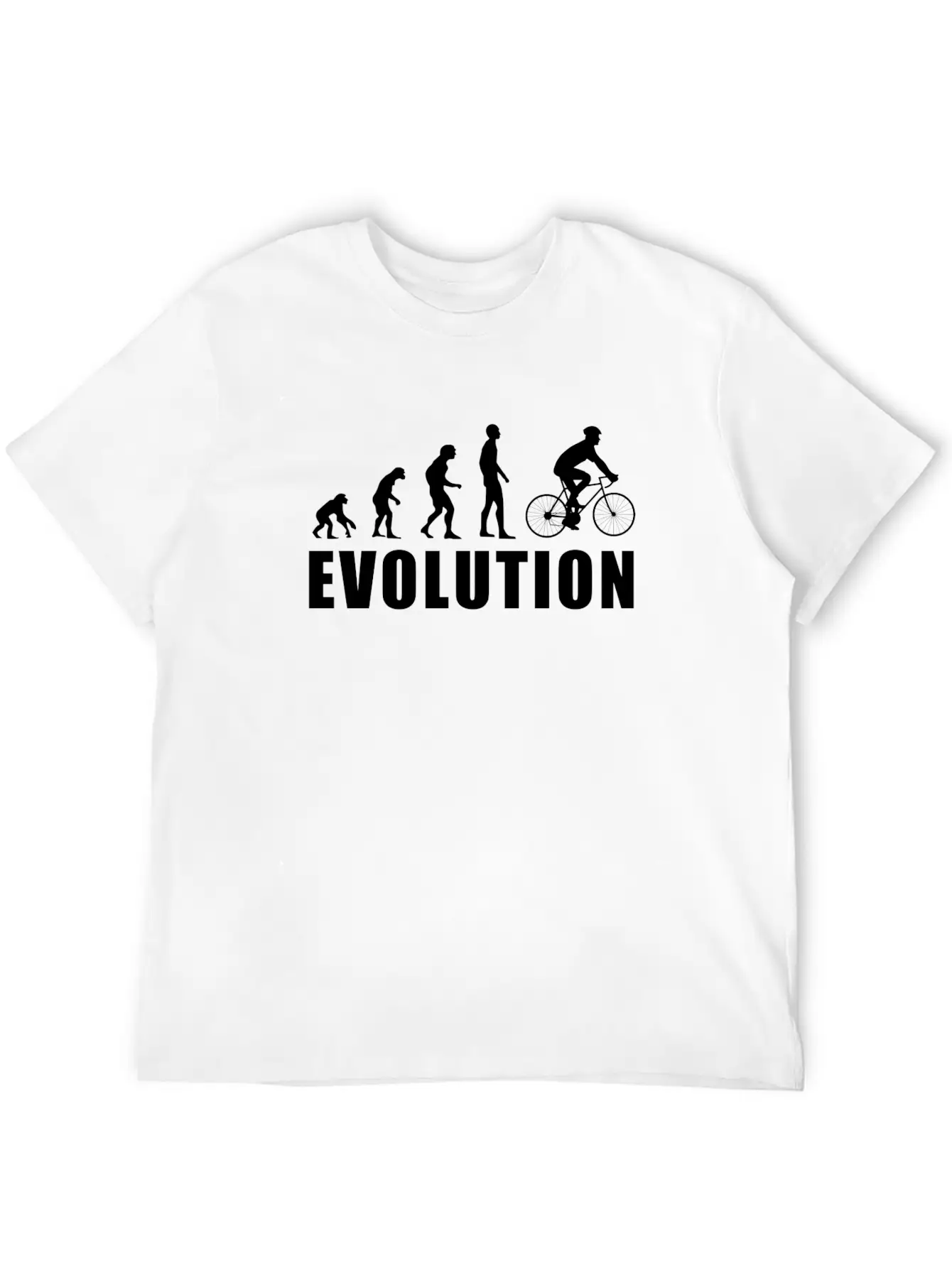 EVOLUTION CYCLING Unisex Short Sleeve Soft Cotton T-Shirt – Casual Everyday Wear