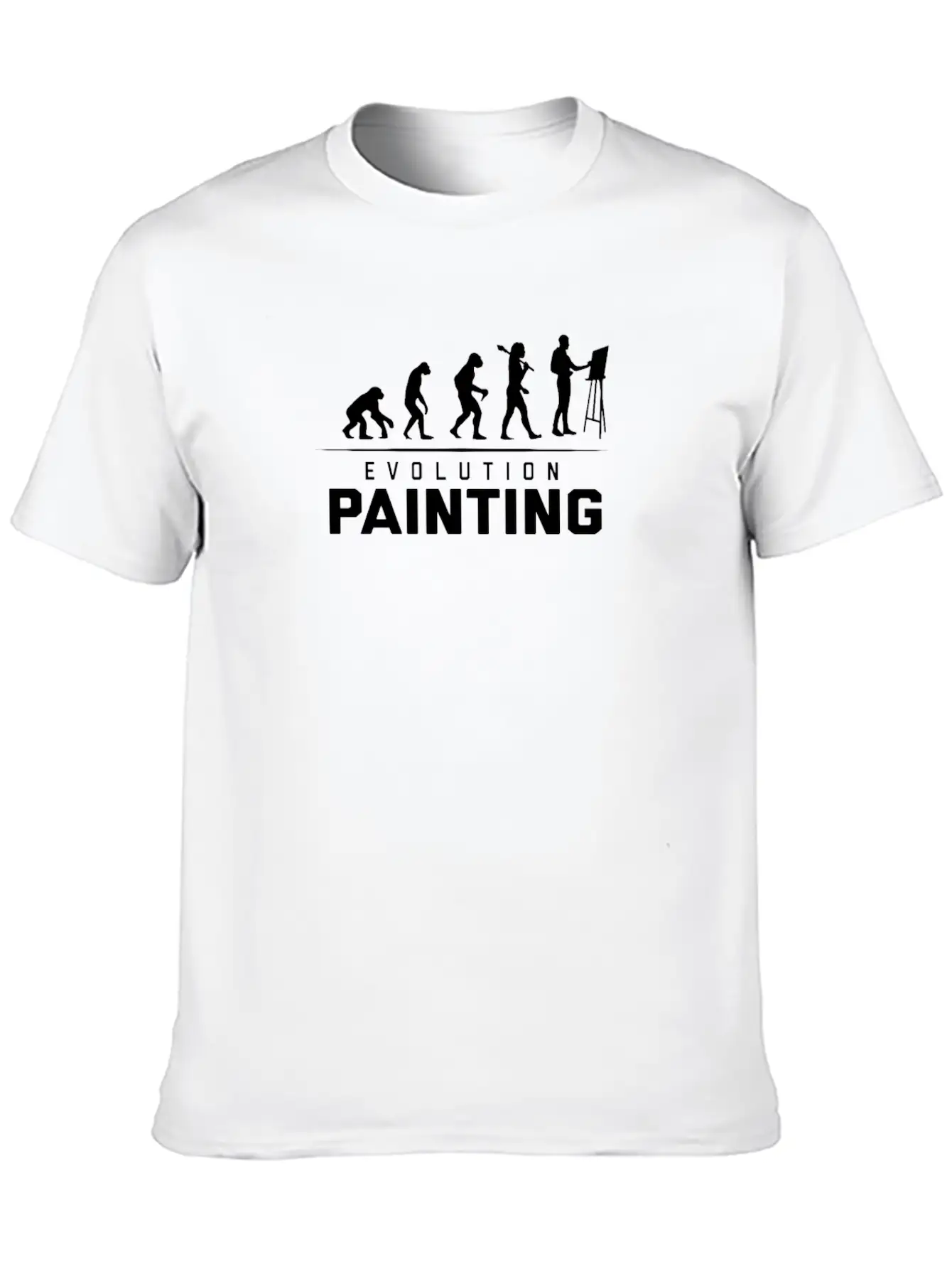 EVOLUTION OF PAINTING Relaxed Everyday Tee – Lightweight And Durable Cotton