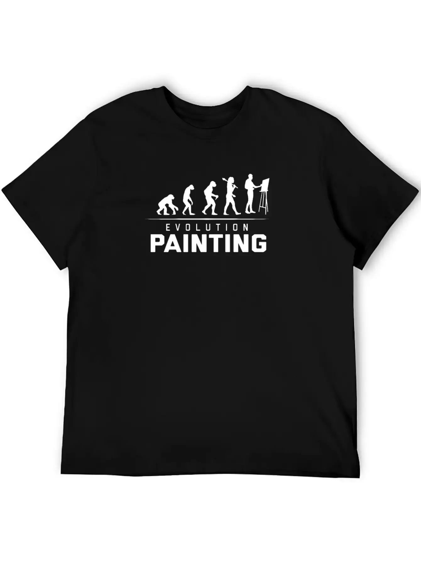 EVOLUTION OF PAINTING Relaxed Everyday Tee – Lightweight And Durable Cotton
