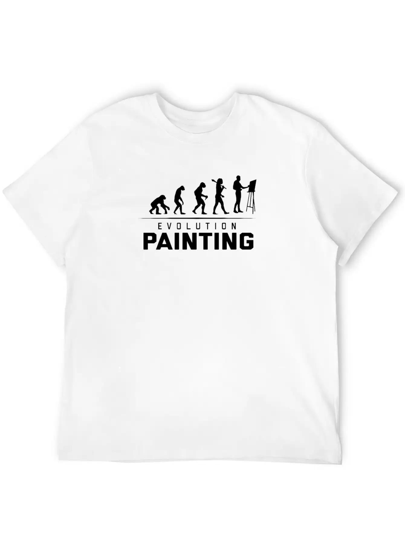 EVOLUTION OF PAINTING Relaxed Everyday Tee – Lightweight And Durable Cotton