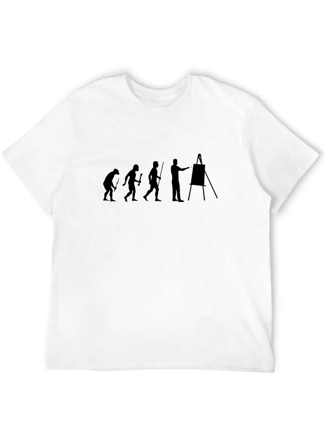 Evolution Of Painting Timeless Short Sleeve Tee – Comfy And Minimalist Design