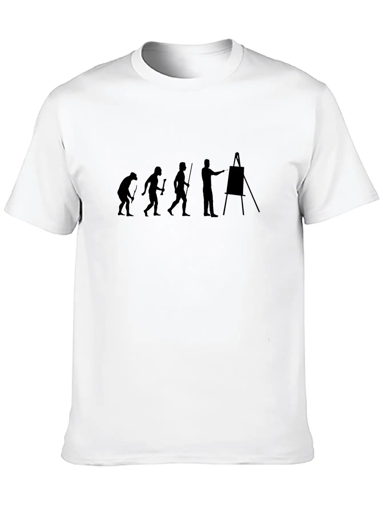 Evolution Of Painting Timeless Short Sleeve Tee – Comfy And Minimalist Design