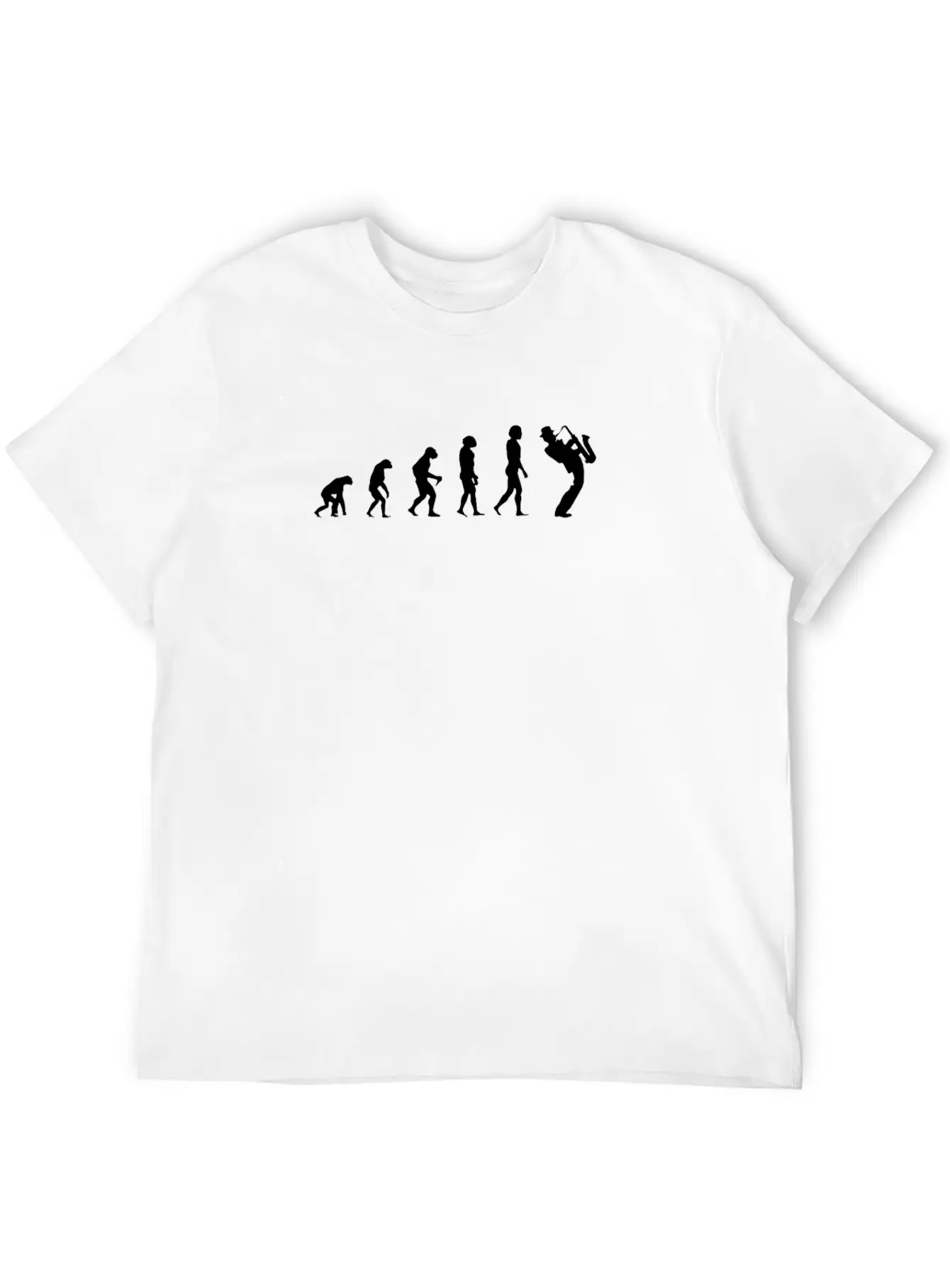 Evolution Of Saxophone Unisex Short Sleeve Soft Cotton T-Shirt – Casual Everyday Wear