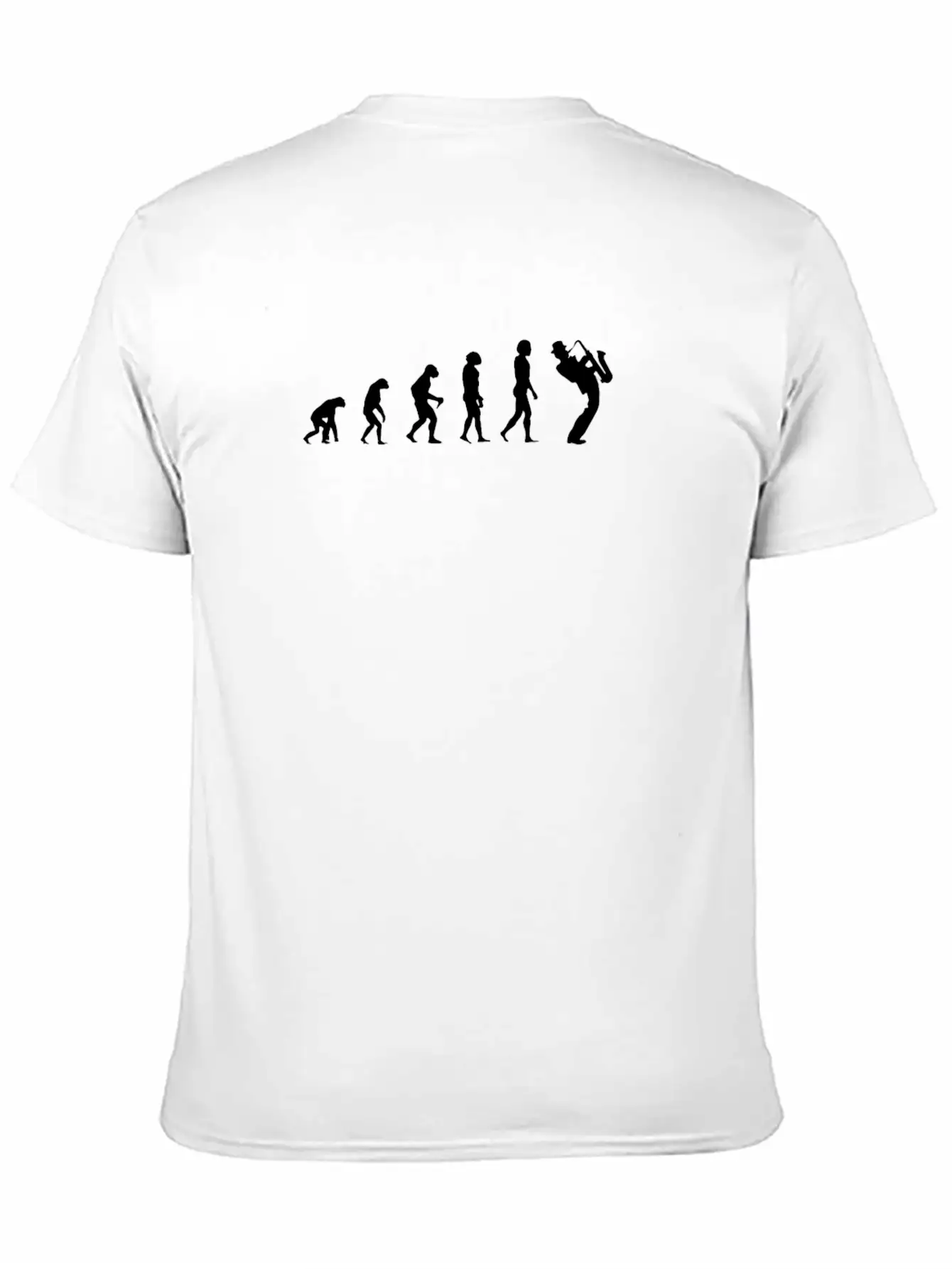 Evolution Of Saxophone Unisex Short Sleeve Soft Cotton T-Shirt – Casual Everyday Wear