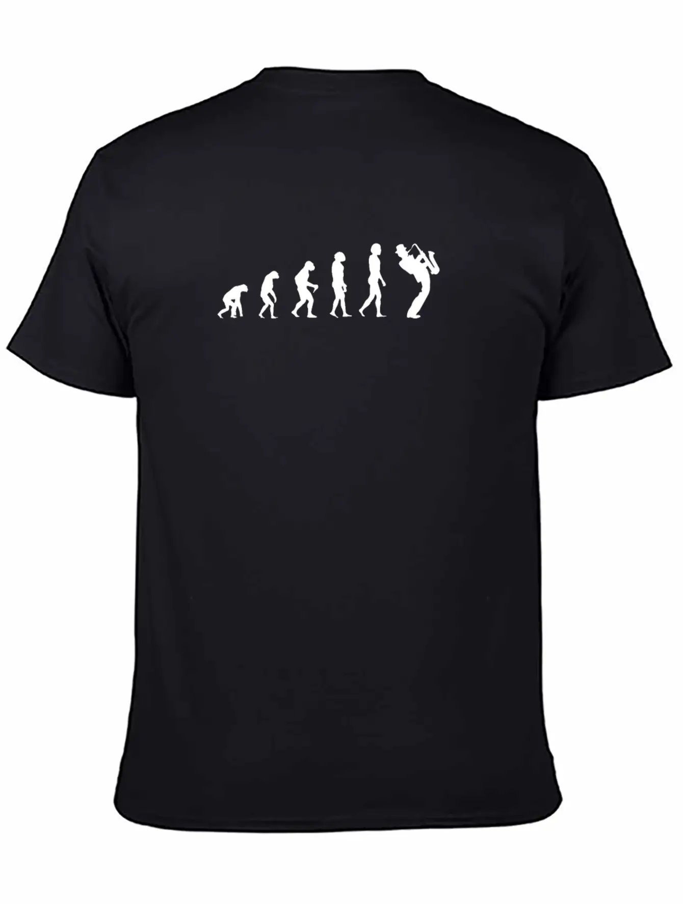 Evolution Of Saxophone Unisex Short Sleeve Soft Cotton T-Shirt – Casual Everyday Wear