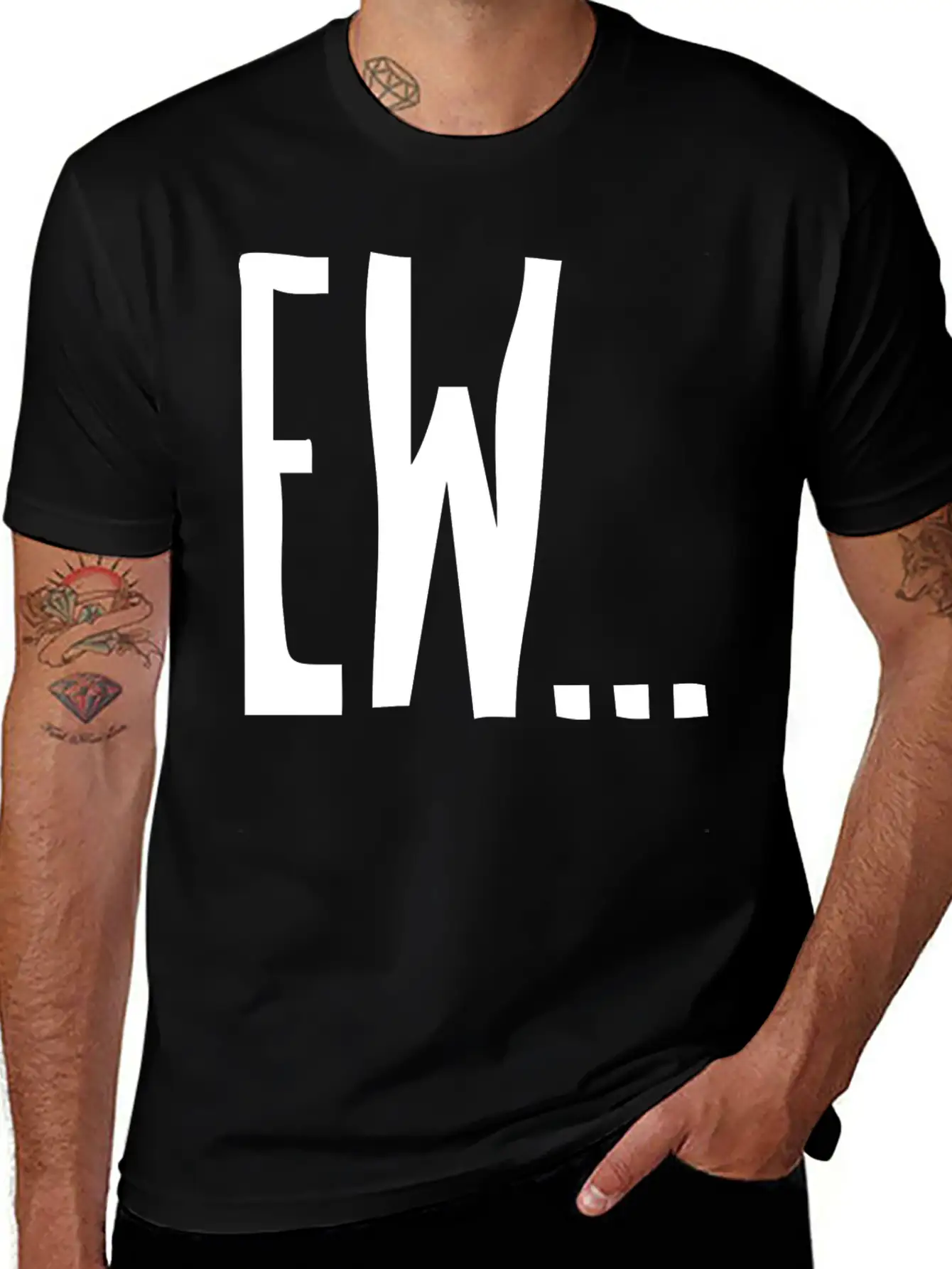 Ew... T-shirt Basic Graphic T-Shirt – Daily Comfort In Soft Cotton