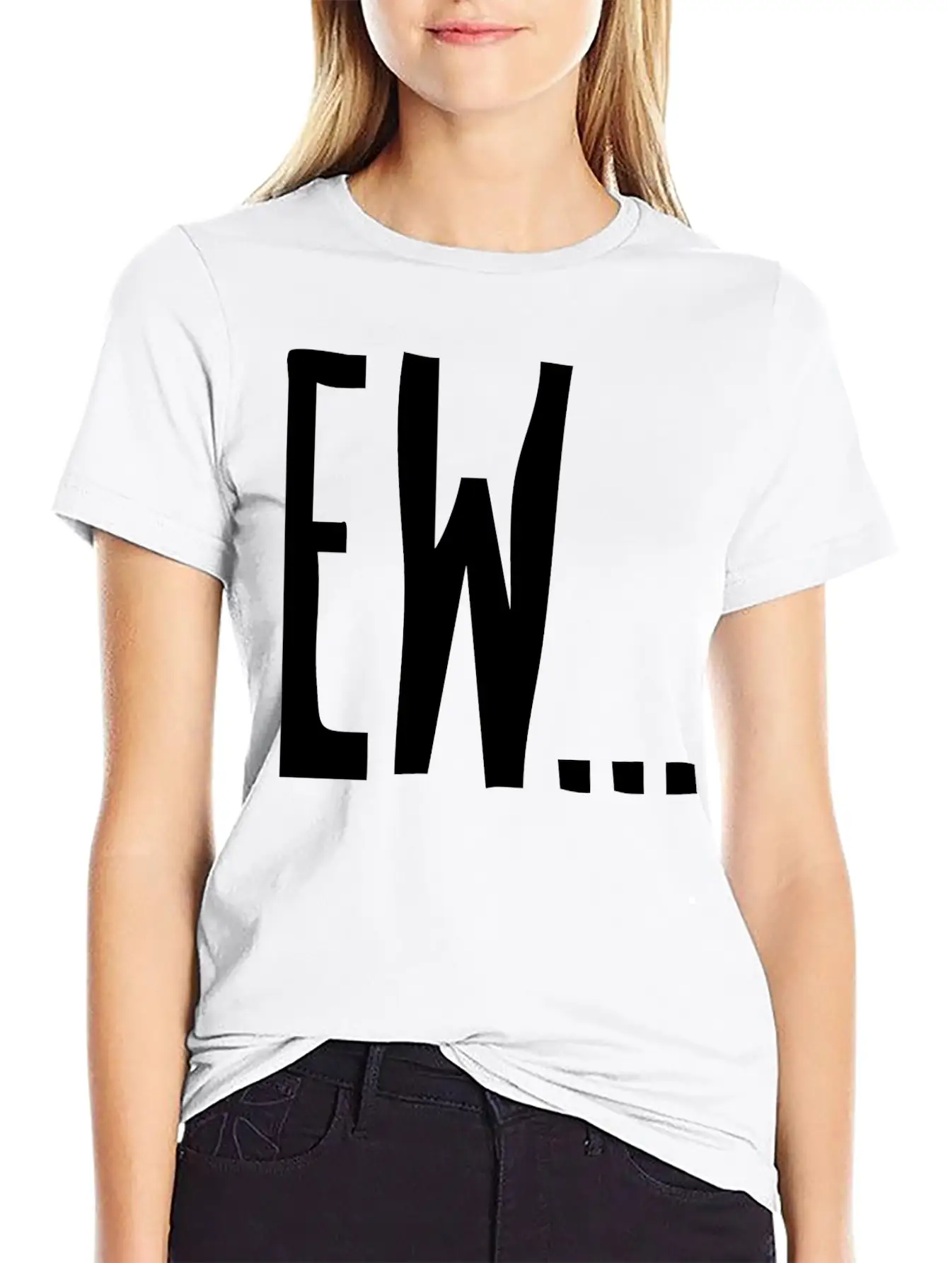 Ew... T-shirt Basic Graphic T-Shirt – Daily Comfort In Soft Cotton
