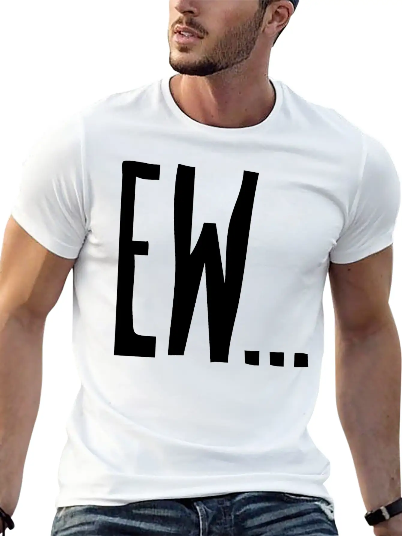 Ew... T-shirt Basic Graphic T-Shirt – Daily Comfort In Soft Cotton
