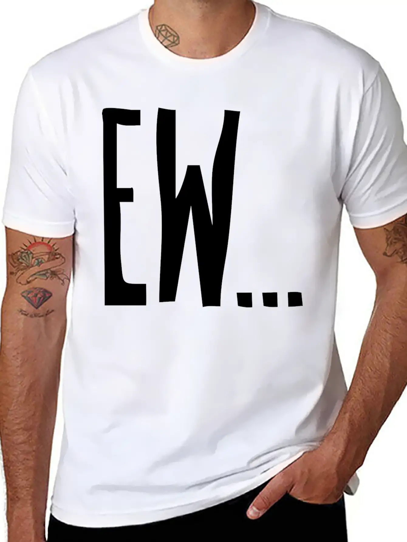 Ew... T-shirt Basic Graphic T-Shirt – Daily Comfort In Soft Cotton