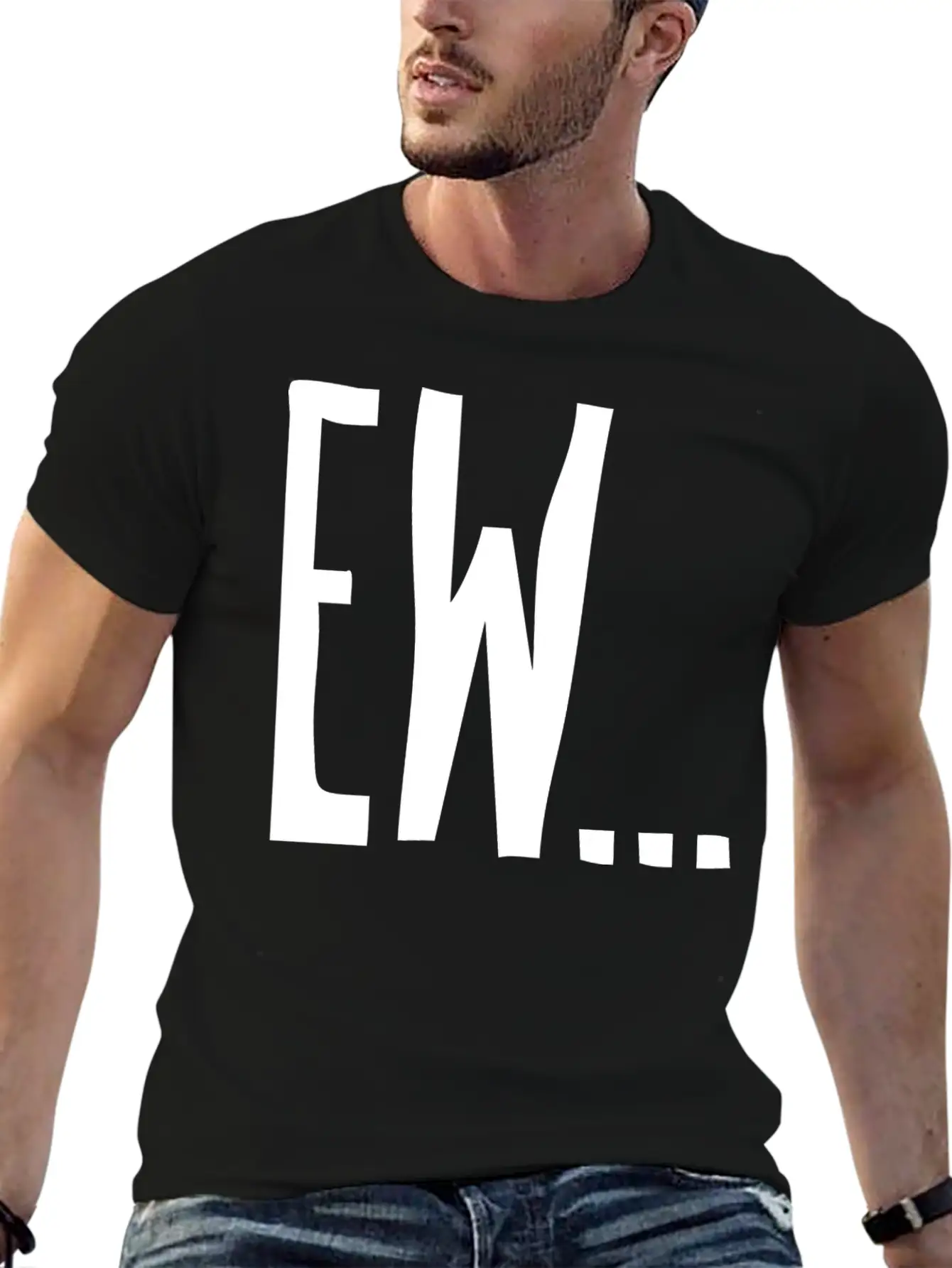 Ew... T-shirt Basic Graphic T-Shirt – Daily Comfort In Soft Cotton