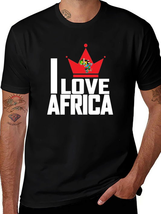 I Love Africa T-Shirt - Graphic Print