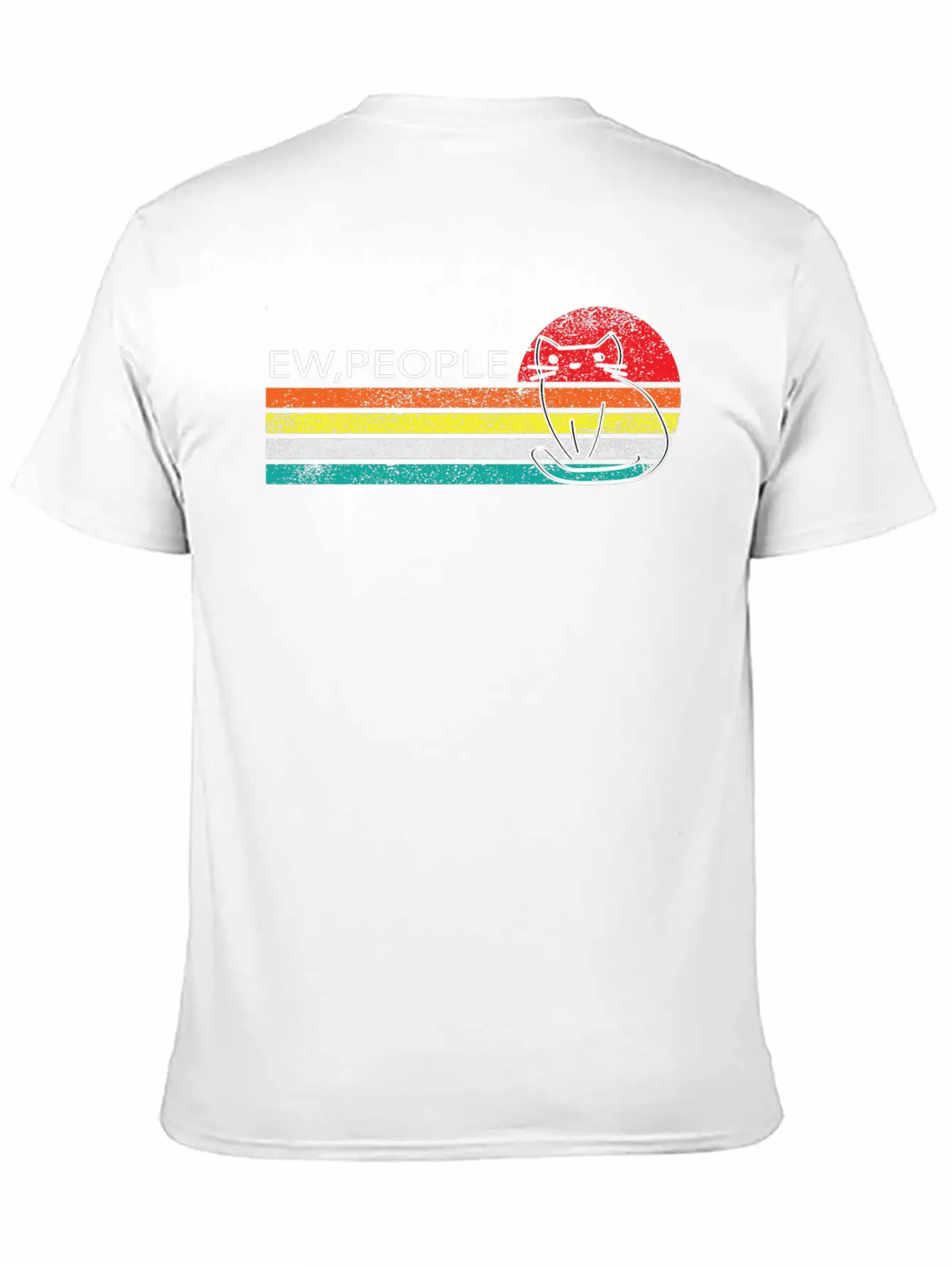 Ew,People -ew, People Meowy Essential Unisex Summer Tee – Soft Cotton Casual Fit