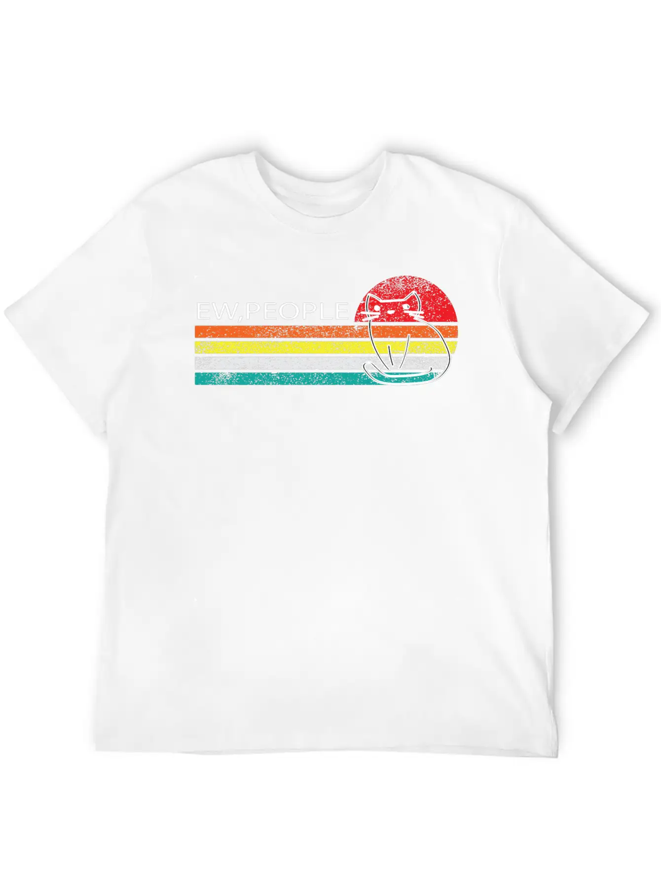 Ew,People -ew, People Meowy Essential Unisex Summer Tee – Soft Cotton Casual Fit