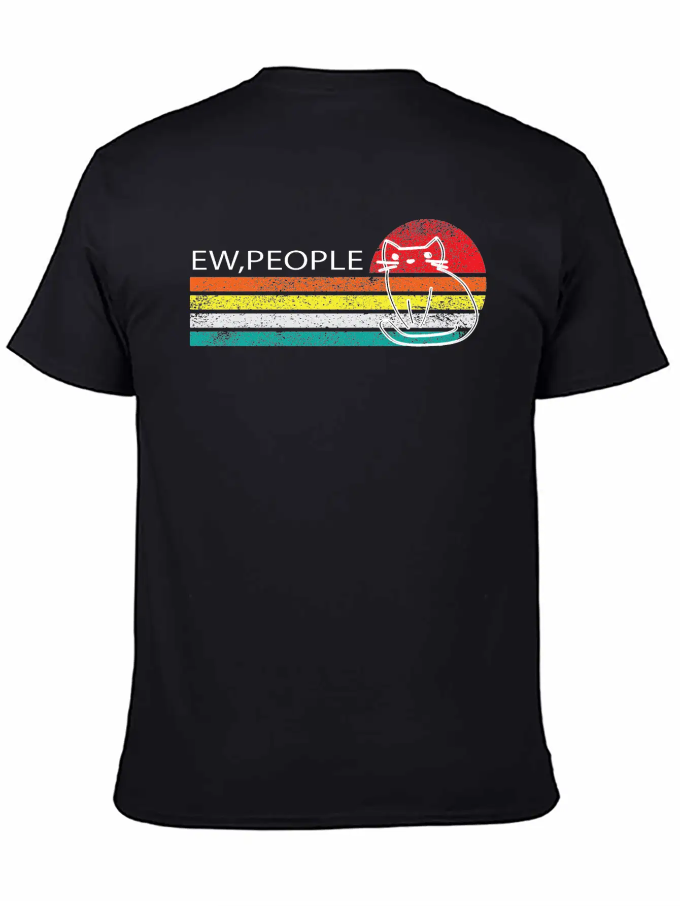 Ew,People -ew, People Meowy Essential Unisex Summer Tee – Soft Cotton Casual Fit