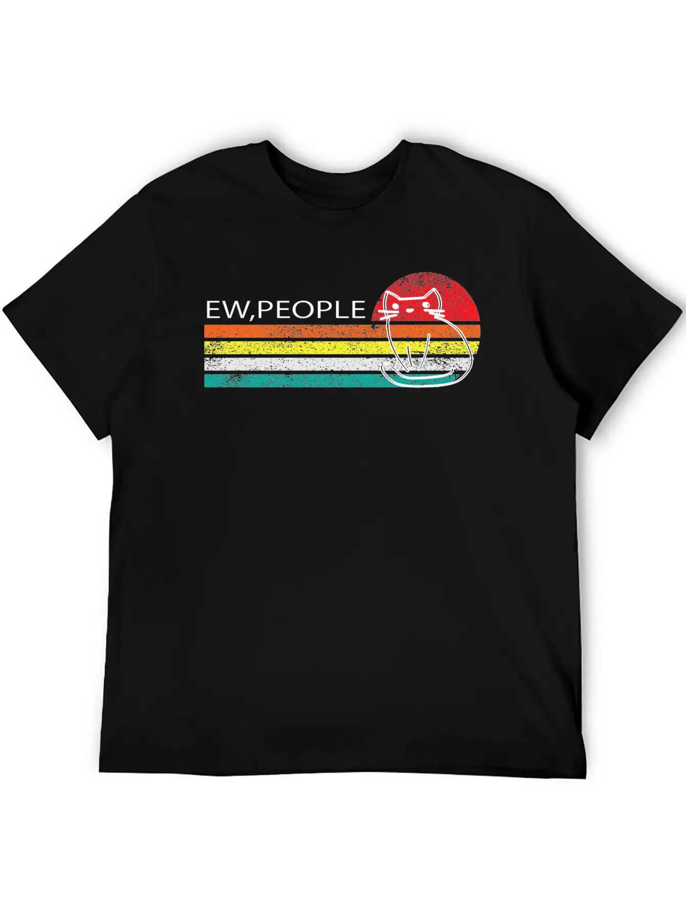 Ew,People -ew, People Meowy Essential Unisex Summer Tee – Soft Cotton Casual Fit