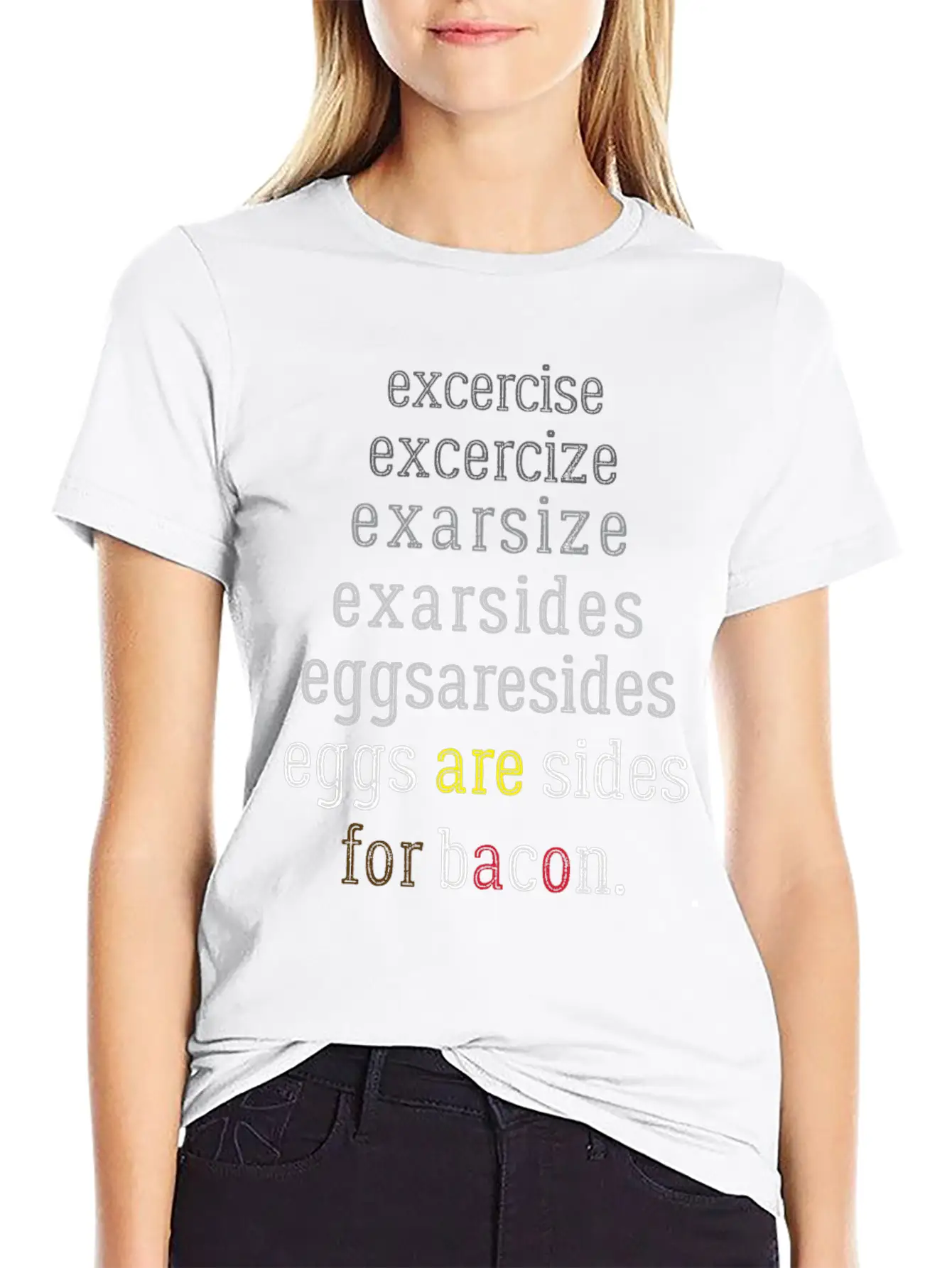 Exercise Eggs Are Sides Essential Unisex Summer Tee – Soft Cotton Casual Fit