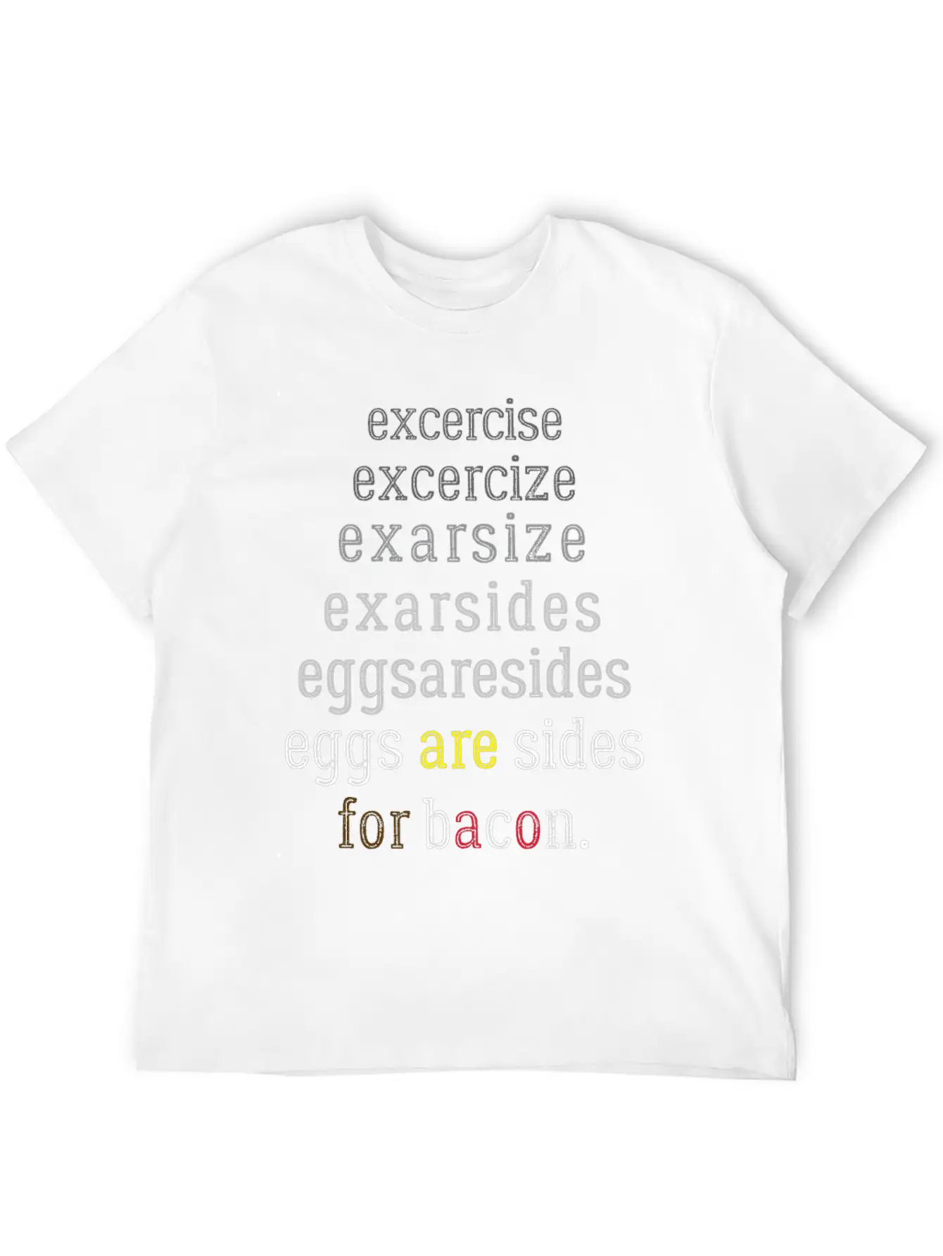 Exercise Eggs Are Sides Essential Unisex Summer Tee – Soft Cotton Casual Fit