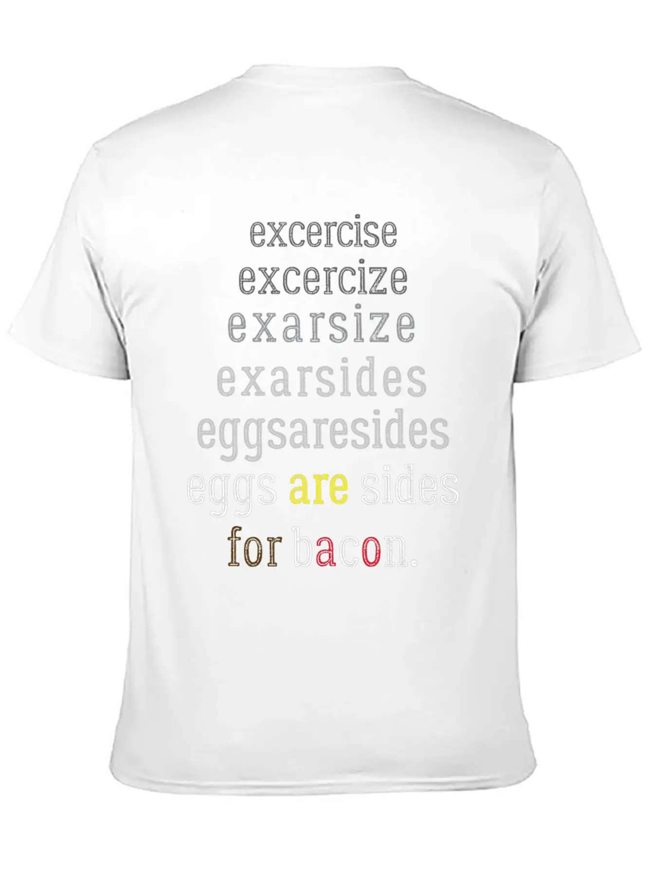 Exercise Eggs Are Sides Essential Unisex Summer Tee – Soft Cotton Casual Fit